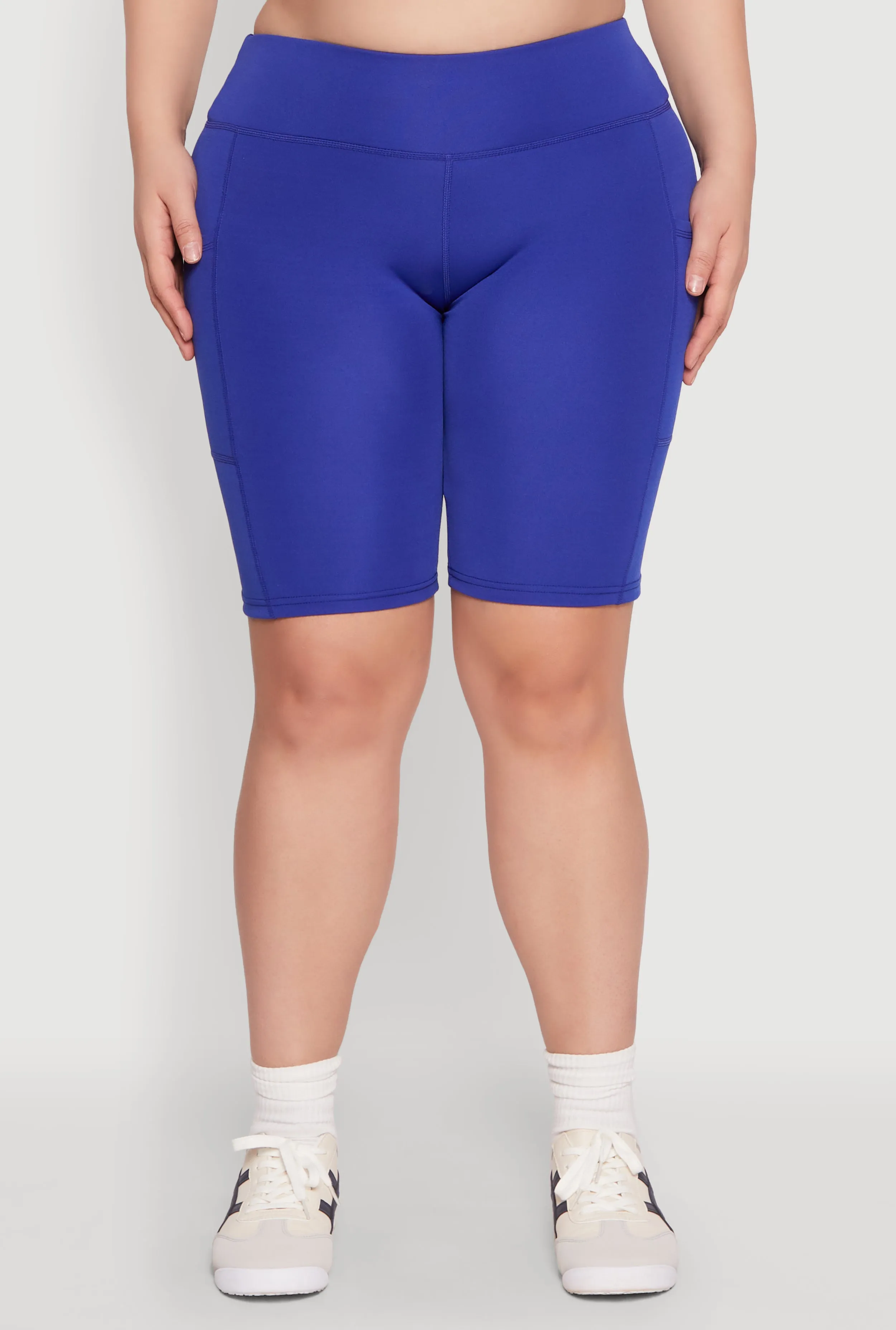 Plus Size Cell Phone Pocket Biker Shorts sold by Rainbow product image thumbnail 5