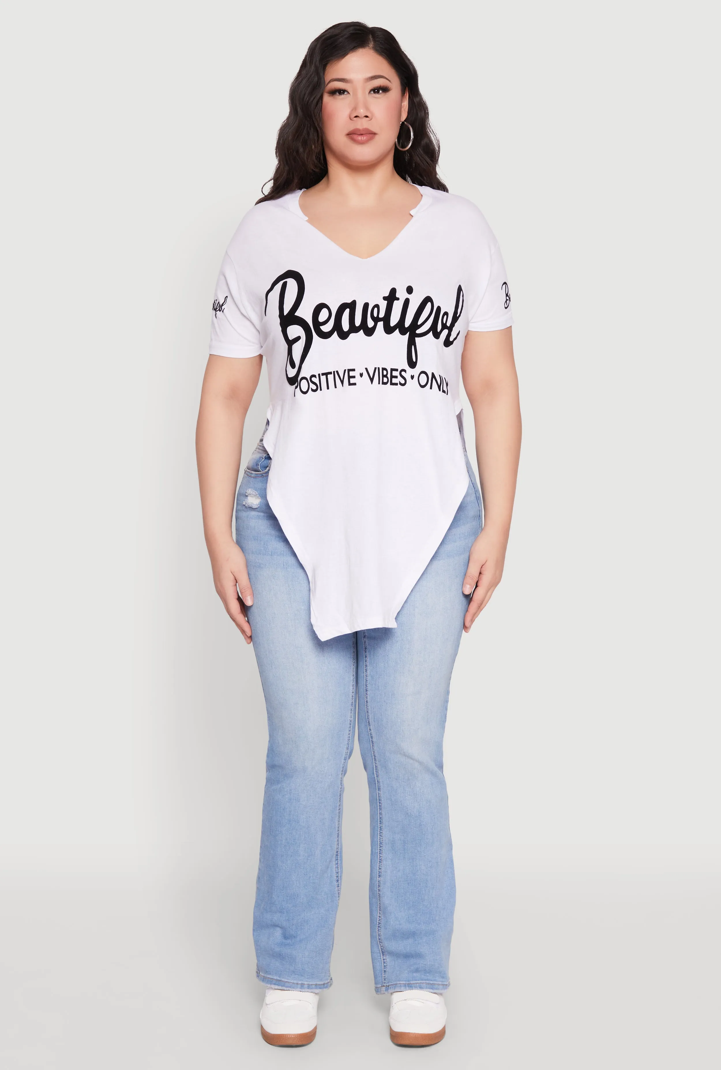 Plus Size Beautiful Graphic Tee sold by Rainbow product image thumbnail 3