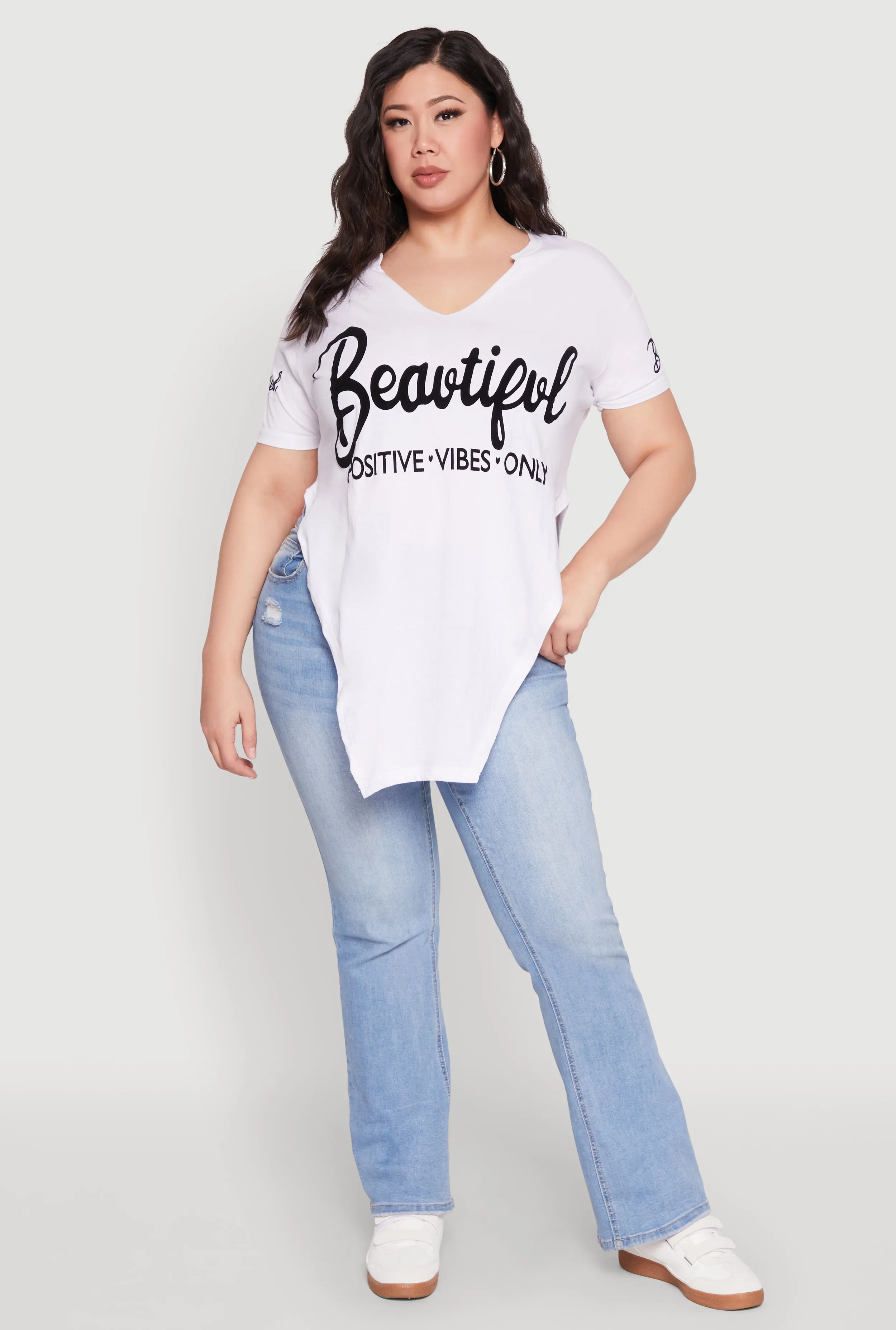 Plus Size Beautiful Graphic Tee sold by Rainbow