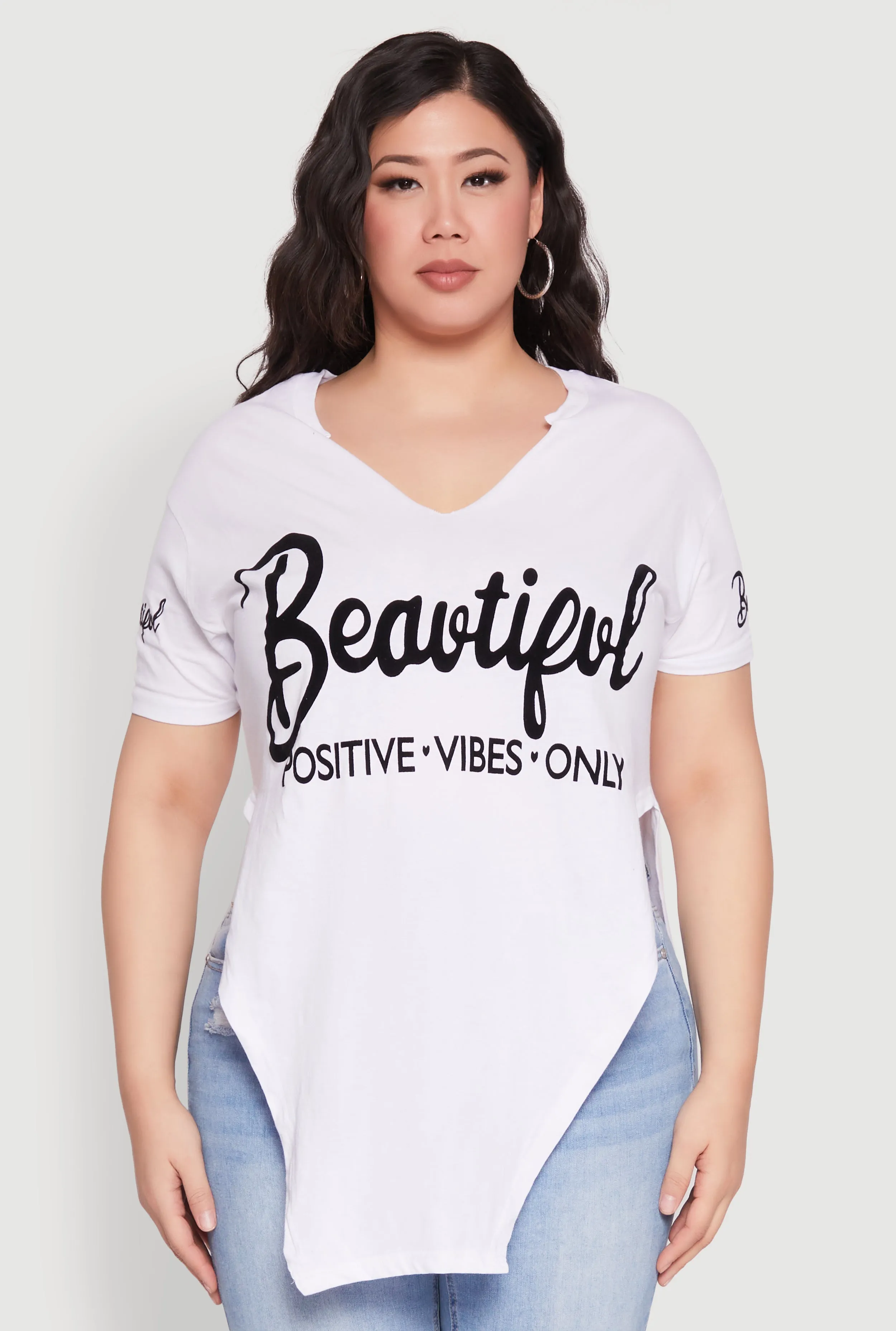 Plus Size Beautiful Graphic Tee sold by Rainbow product image thumbnail 2