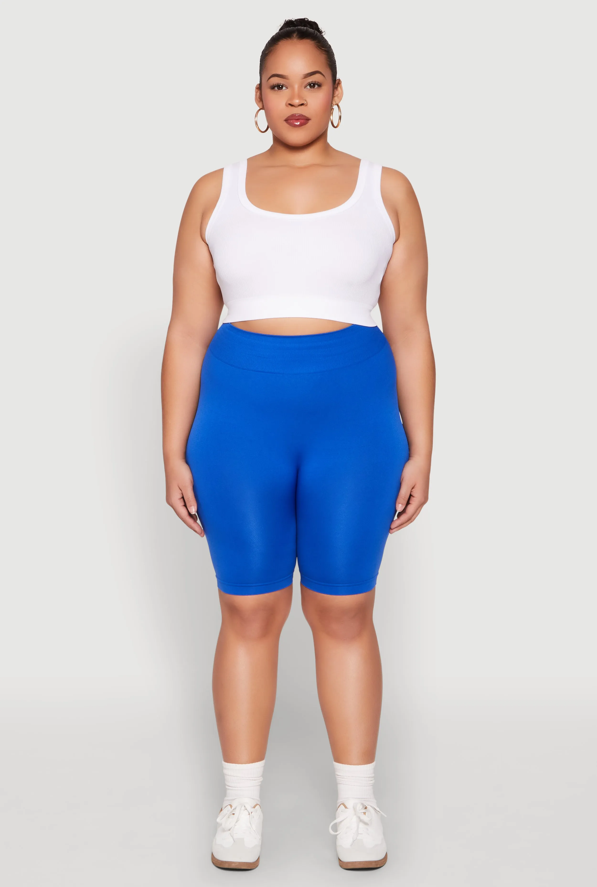 Plus Size High Waist Seamless Biker Shorts sold by Rainbow product image thumbnail 2