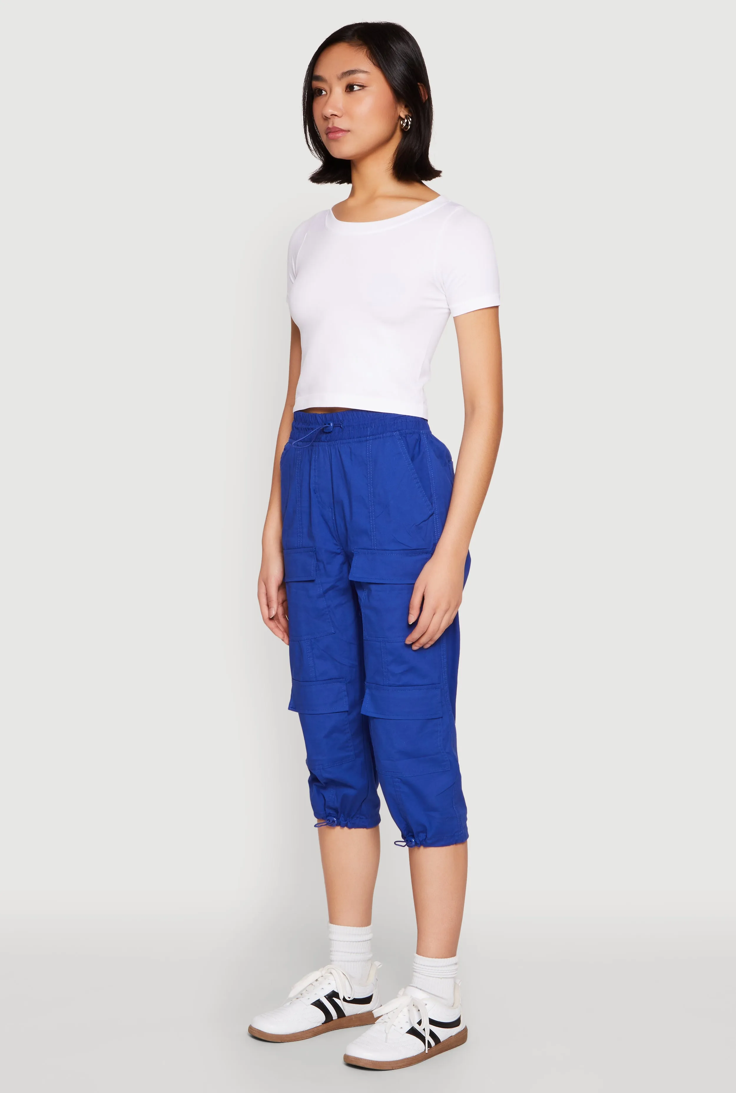 Toggle Drawstring Hem Cargo Capris sold by Rainbow product image thumbnail 3
