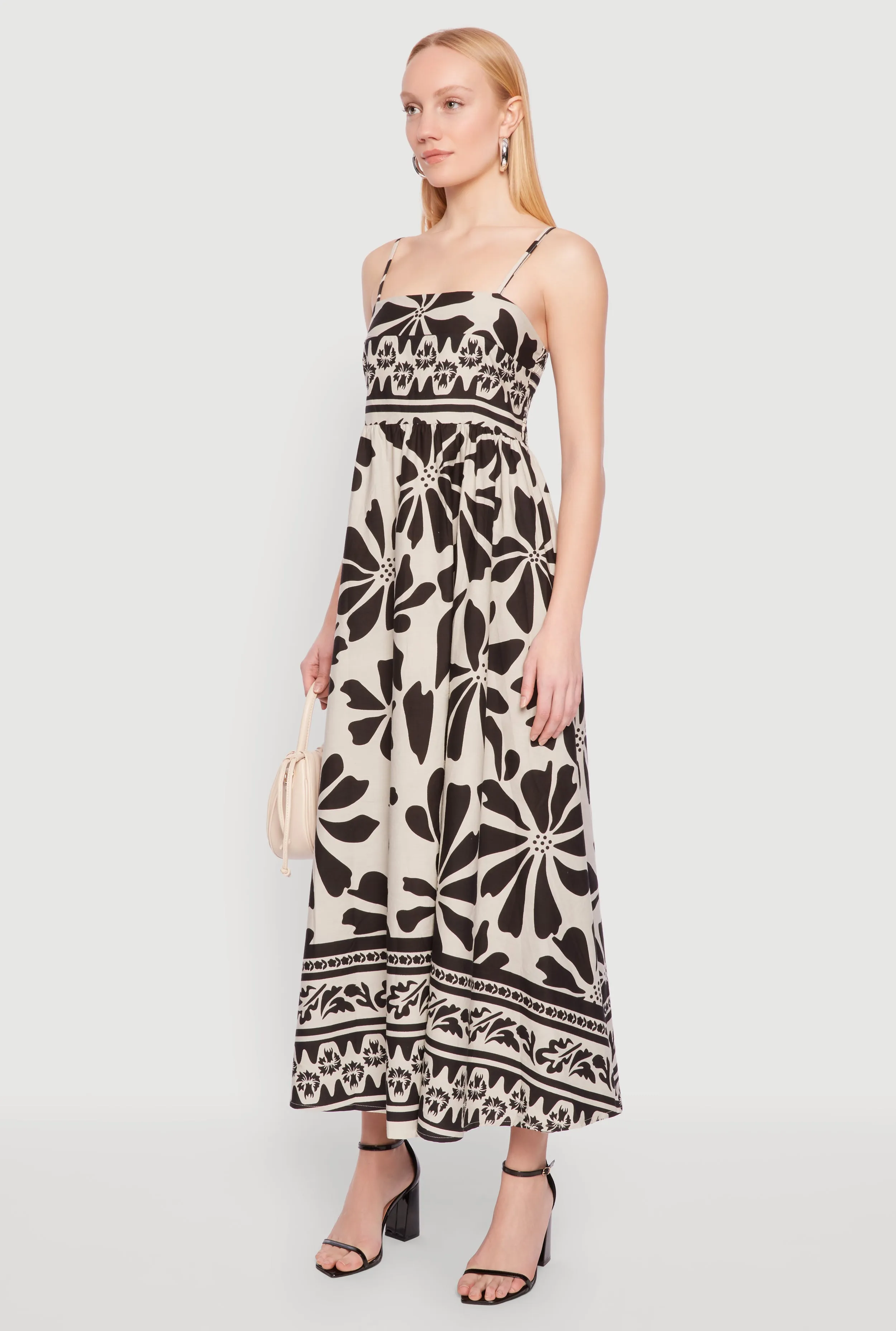 Spoon Jeans Poplin Floral Print Maxi Dress sold by Rainbow product image thumbnail 3