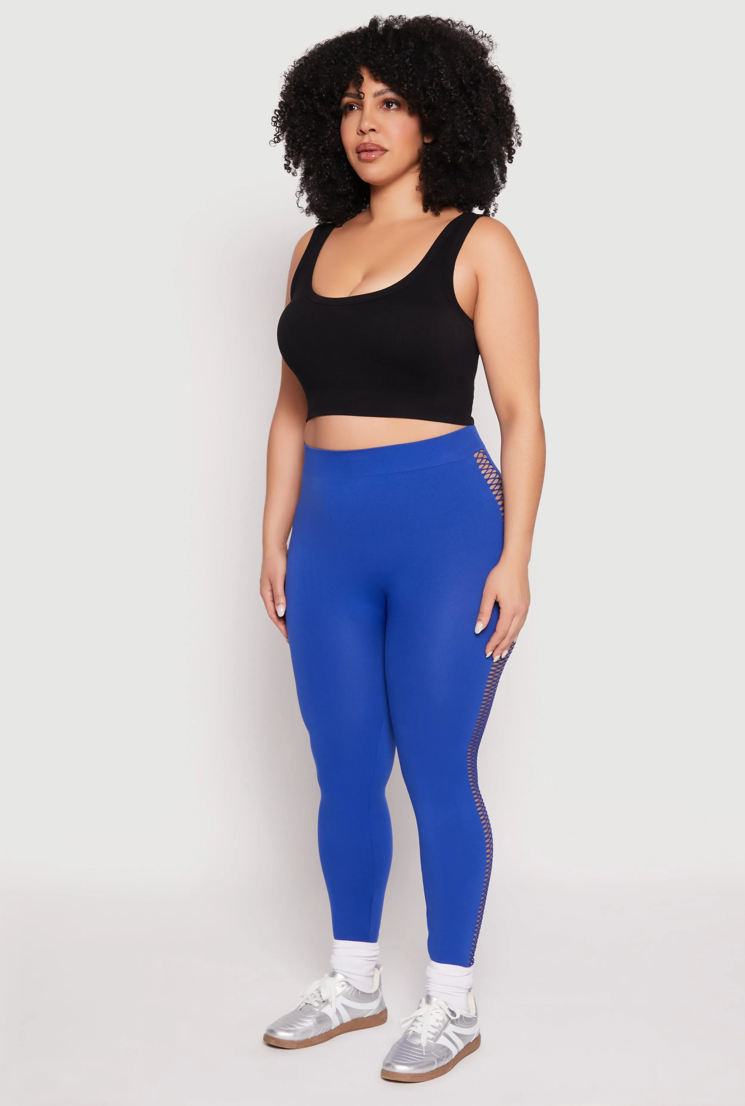 Plus Size Seamless Cut Out Side Leggings sold by Rainbow product image thumbnail 3