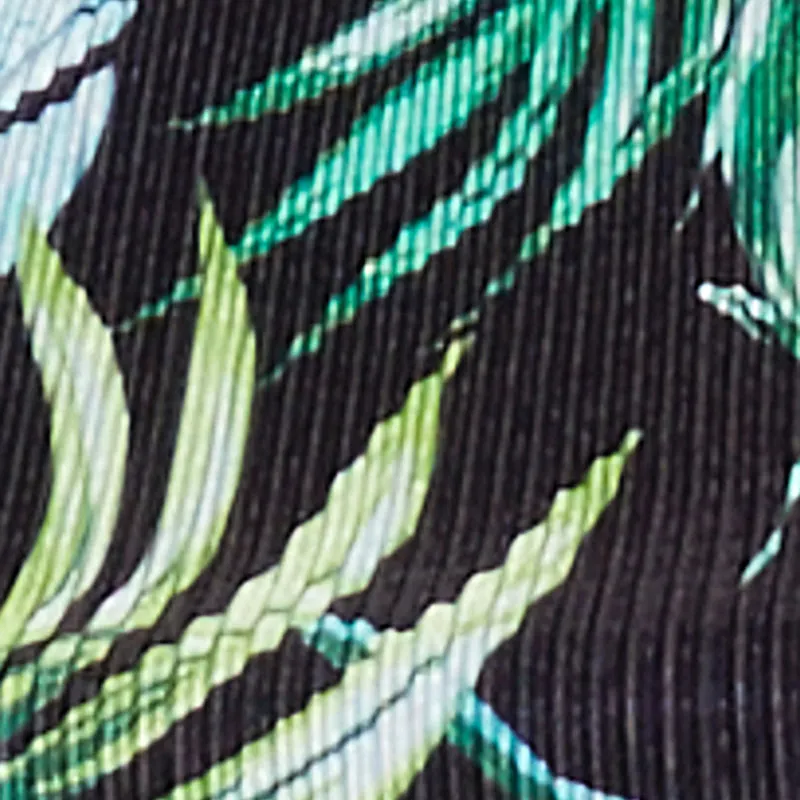 Almost Famous Plisse Tropical Print Halter Crop Top sold by Rainbow product image thumbnail 4