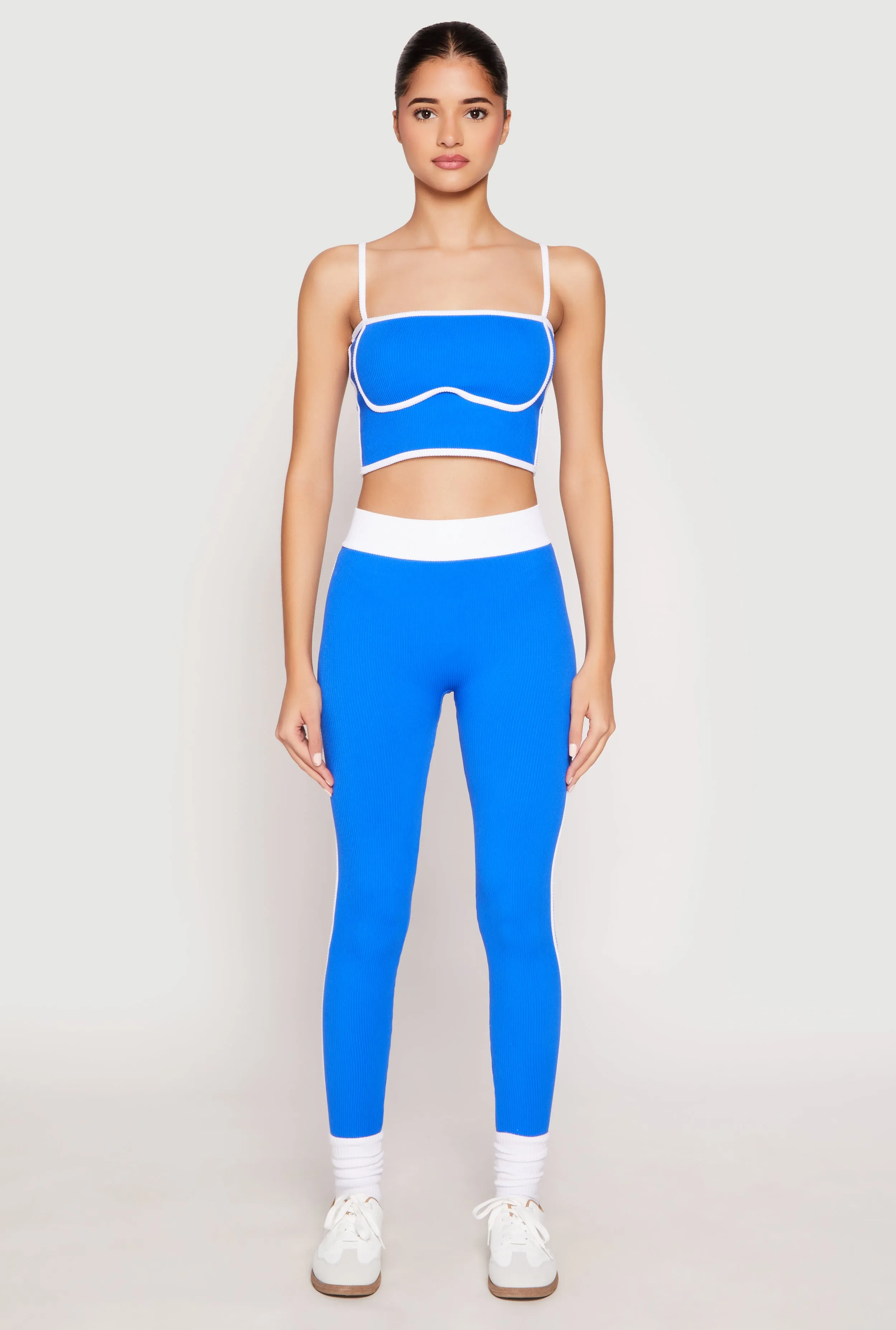 Seamless Contrast Trim Cropped Cami sold by Rainbow product image thumbnail 2