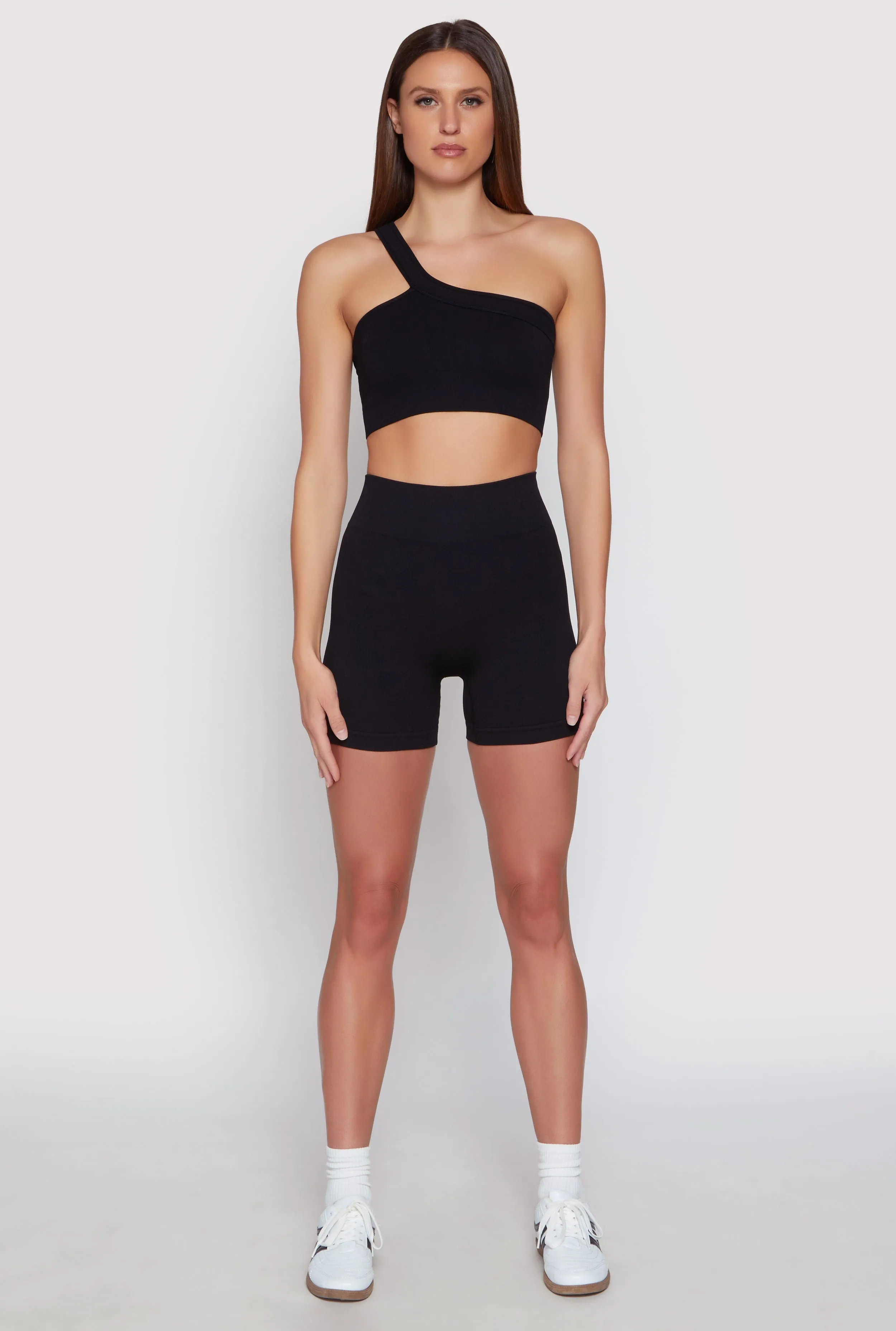 Seamless One Shoulder Crop Top sold by Rainbow product image thumbnail 2
