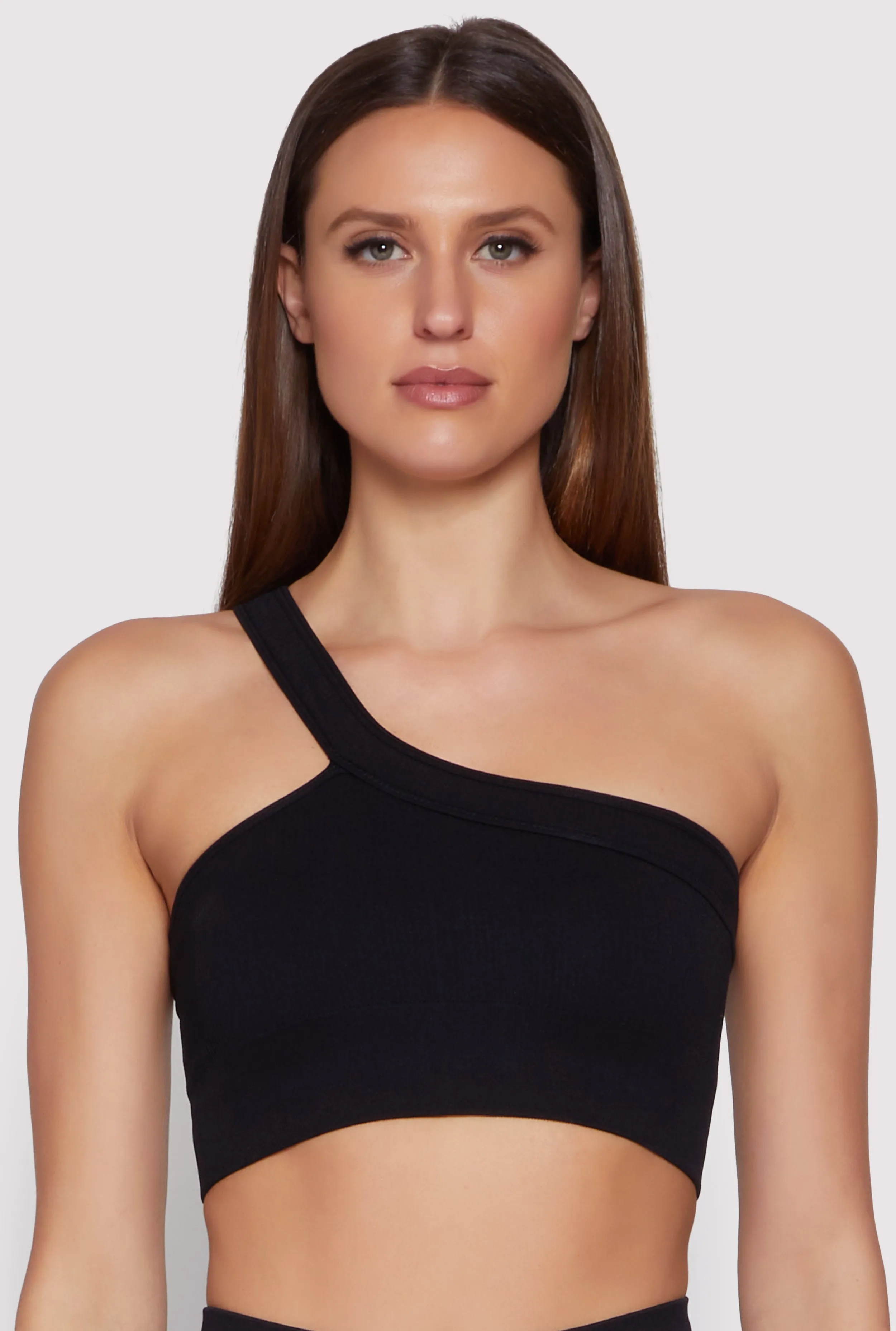 Seamless One Shoulder Crop Top sold by Rainbow