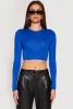 Daisy Long Sleeve High Neck Crop Top sold by Rainbow