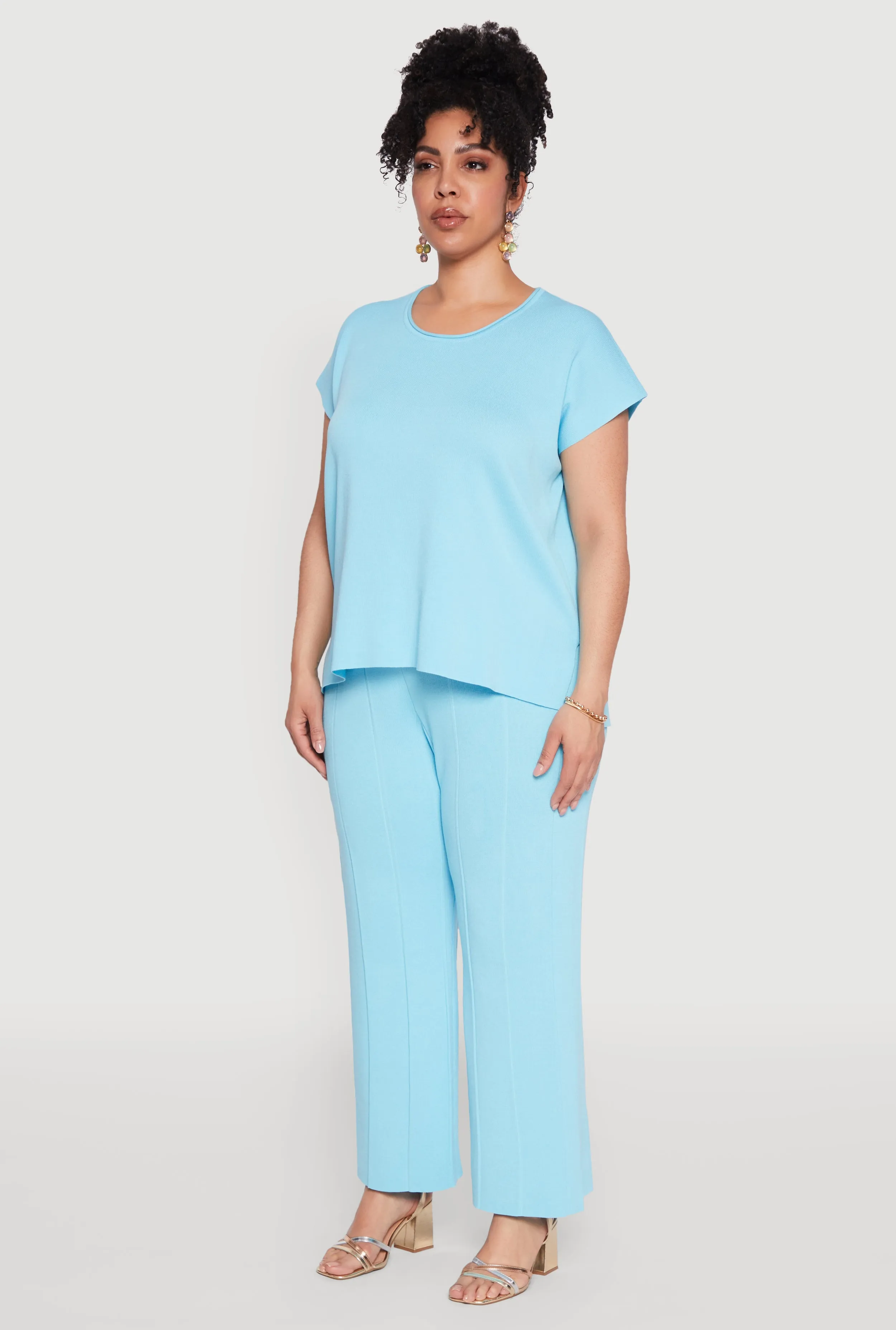 Plus Size Daisy Knitted Crew Neck Top sold by Rainbow product image thumbnail 5