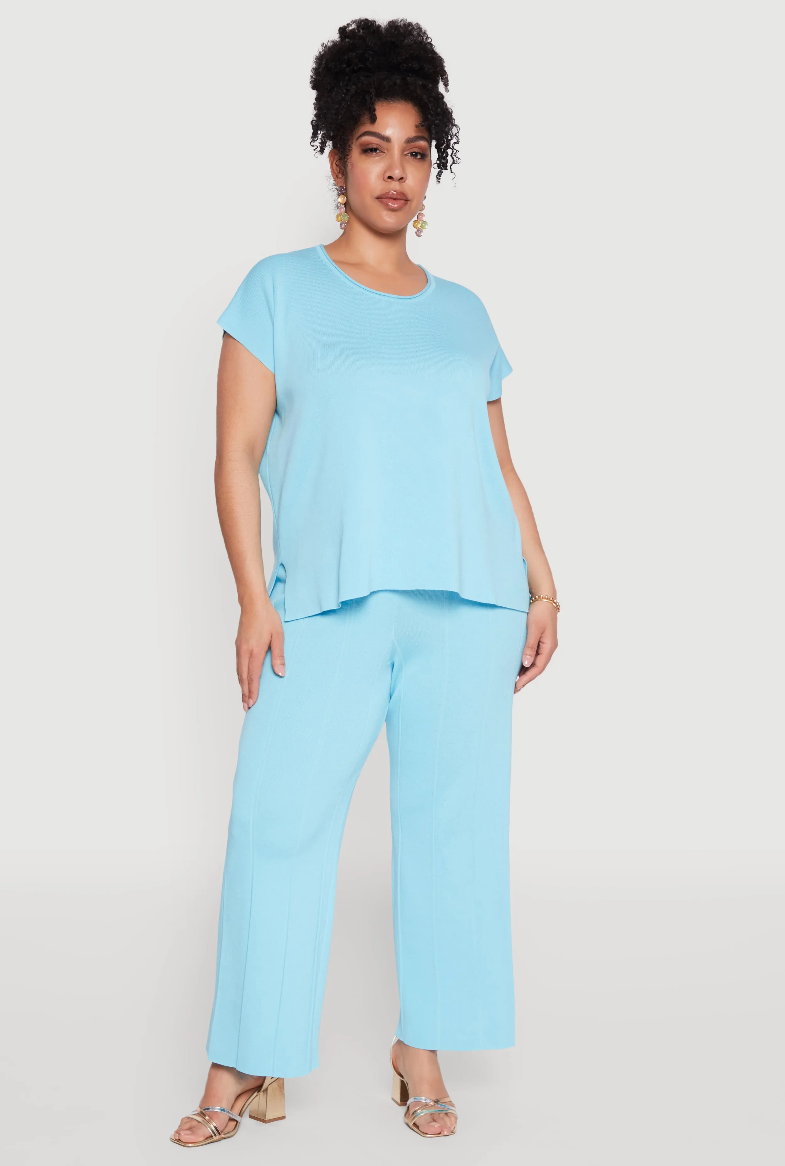 Plus Size Daisy Knitted Crew Neck Top sold by Rainbow product image thumbnail 2