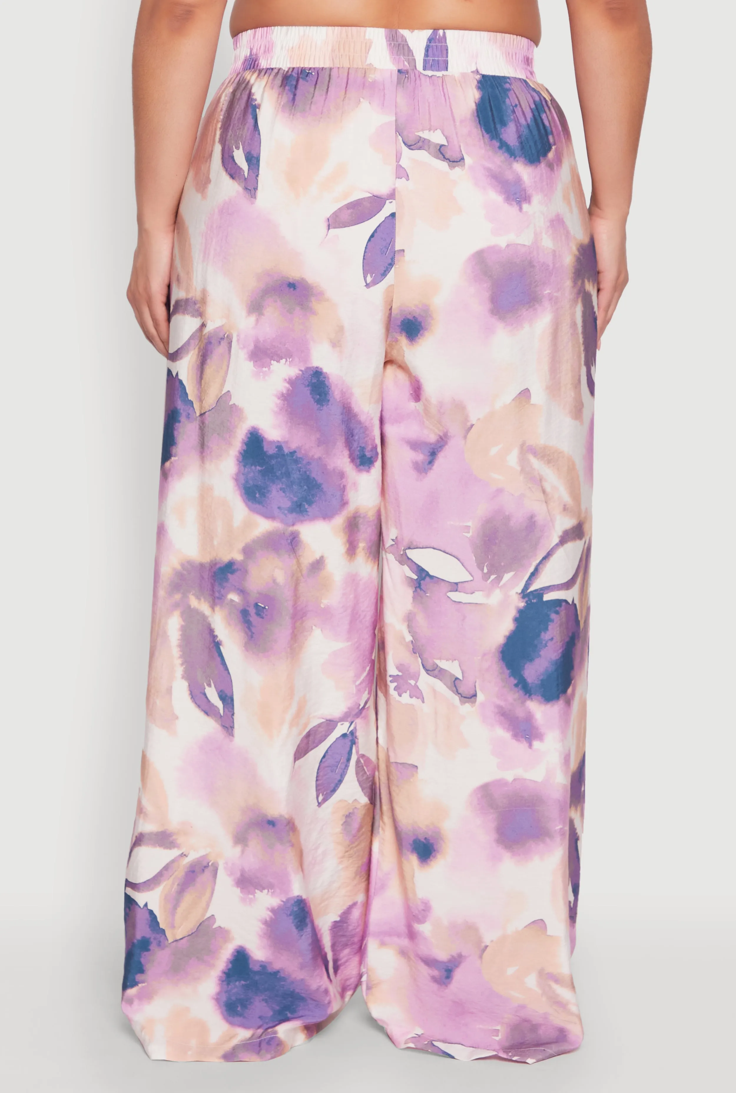 Plus Size Water Color Graphic Palazzo Pants sold by Rainbow product image thumbnail 5