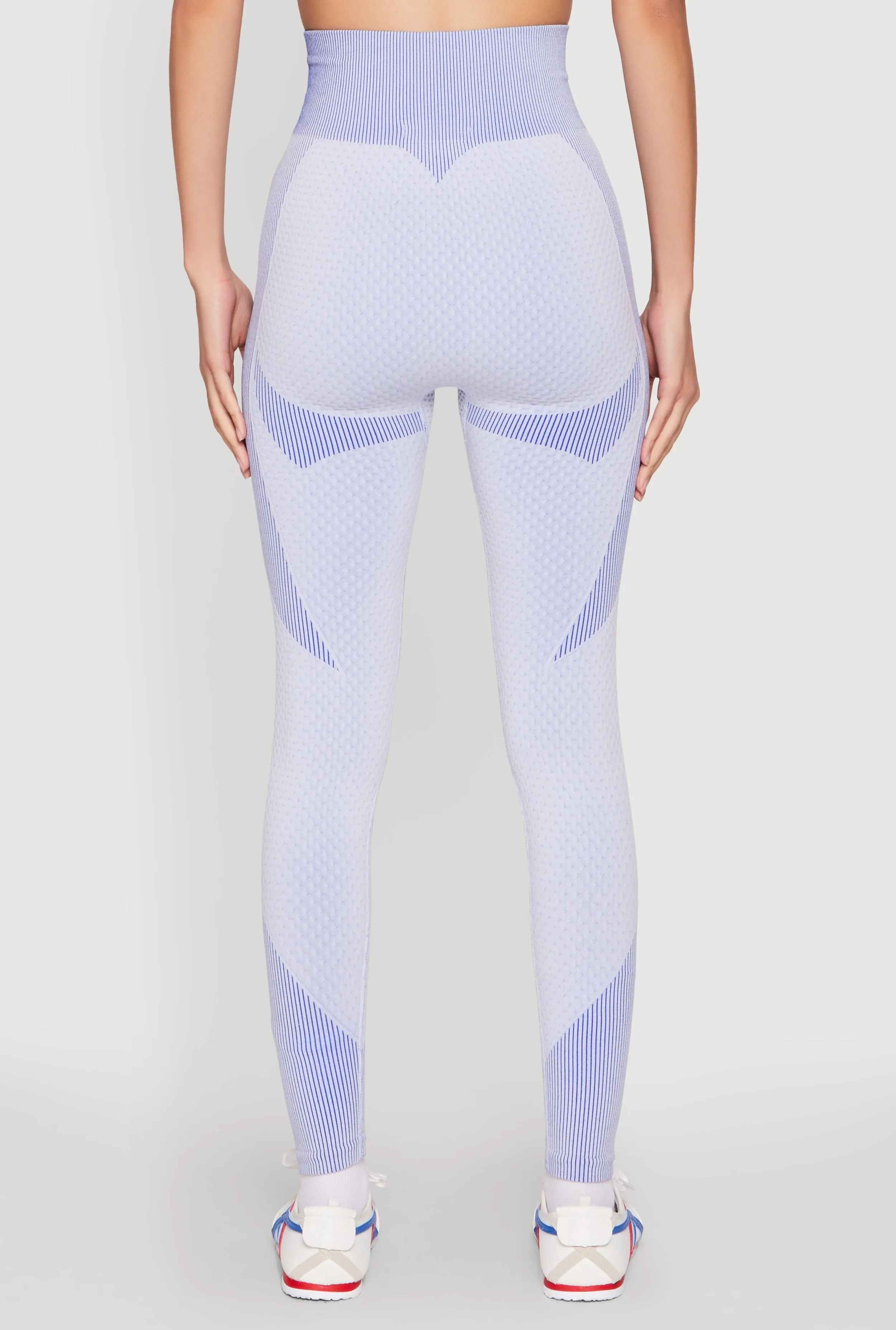 Striped Detail Two Tone Leggings sold by Rainbow product image thumbnail 5