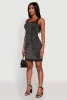 Greek Key Rhinestone Mini Dress sold by Rainbow