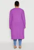 Plus Size Ribbed Soft Knit Open Front Duster sold by Rainbow