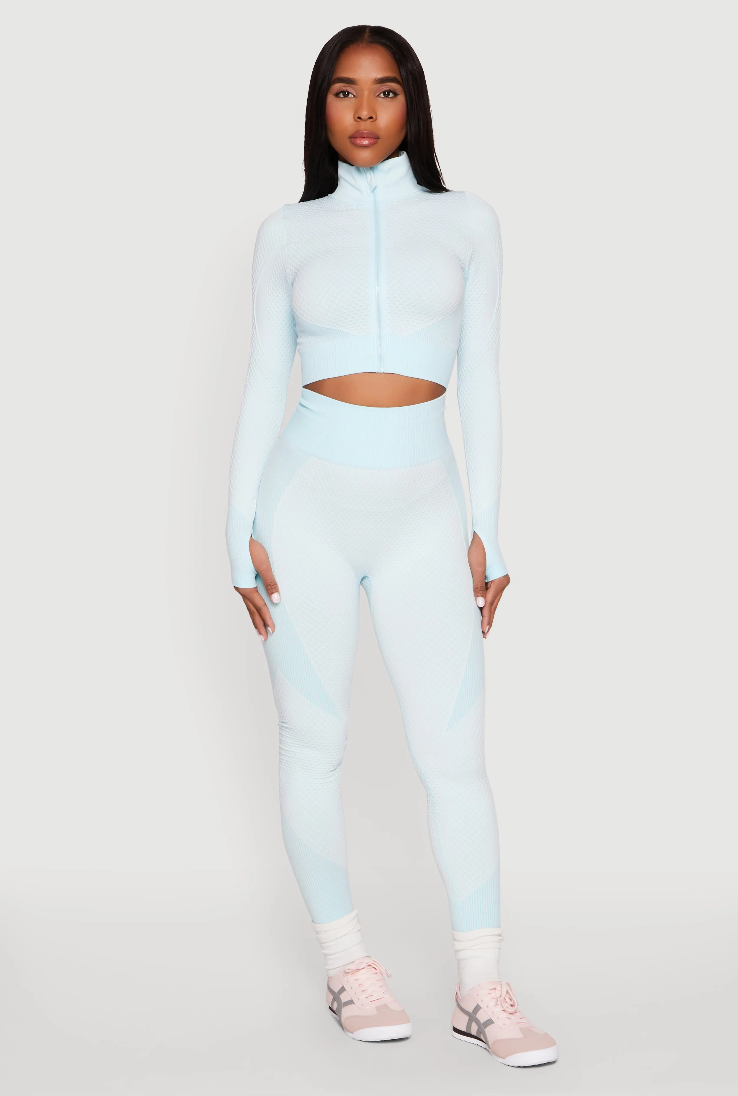 Striped Detail Two Tone Leggings sold by Rainbow product image thumbnail 2