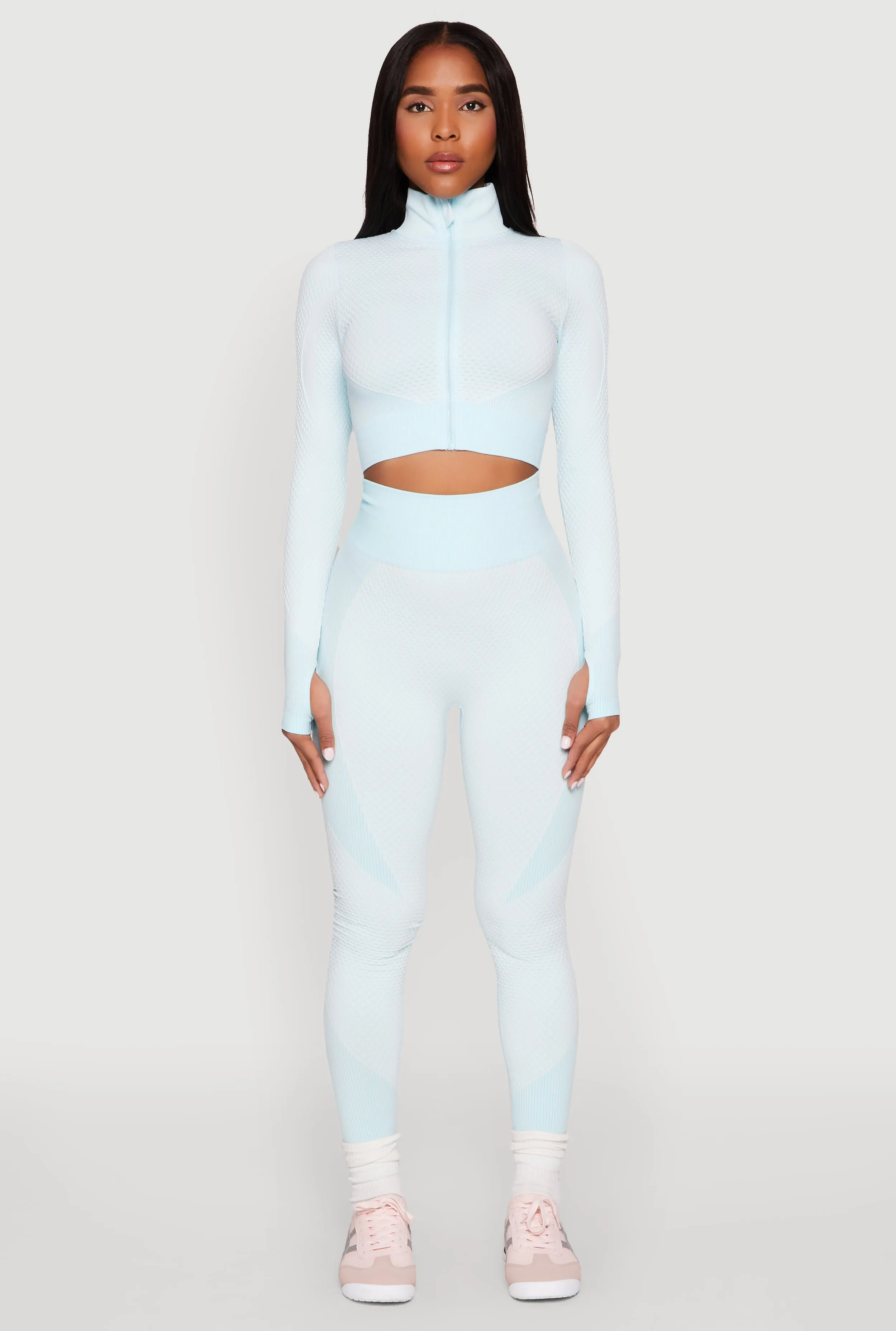 Striped Detail Two Tone Leggings sold by Rainbow