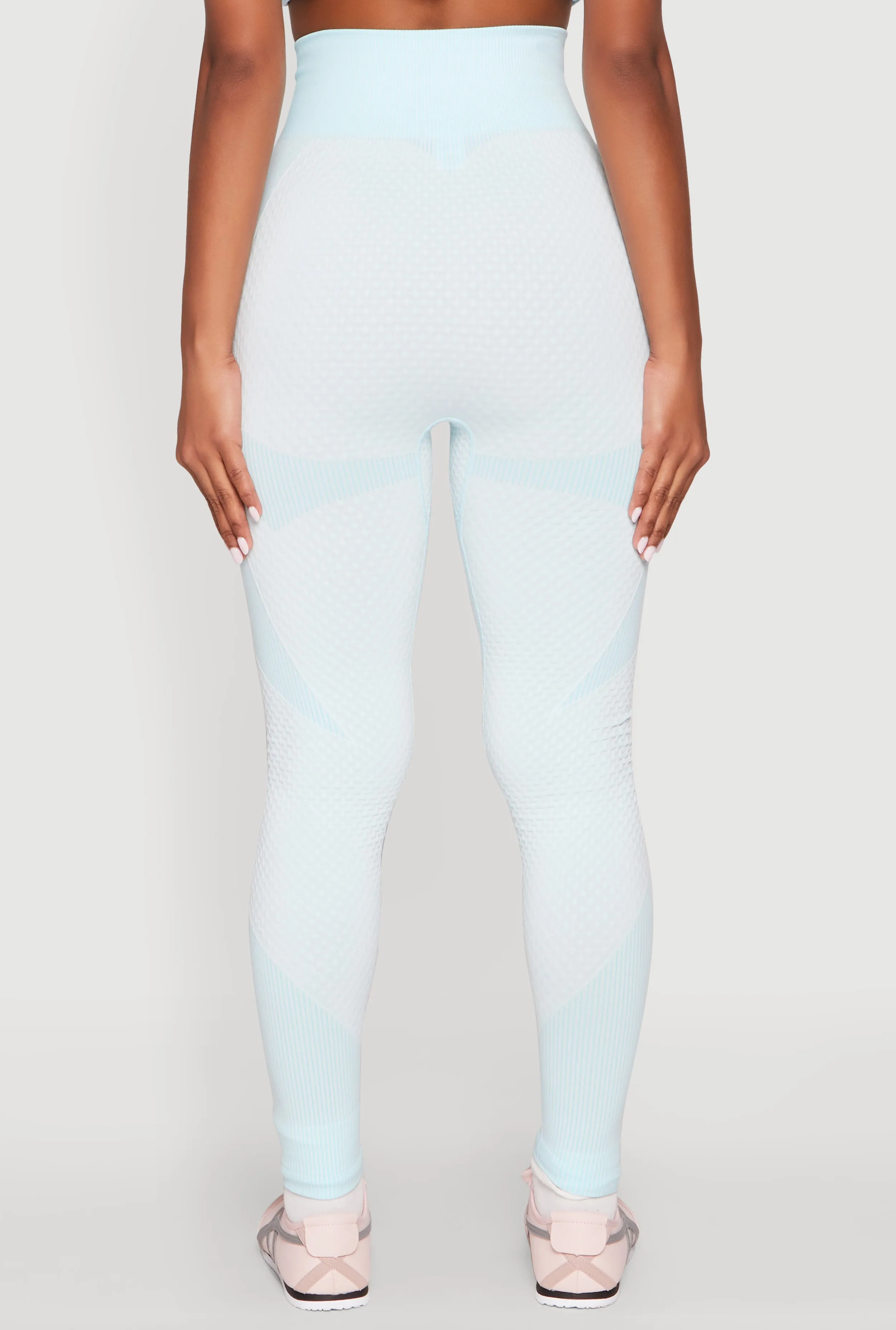 Striped Detail Two Tone Leggings sold by Rainbow product image thumbnail 5