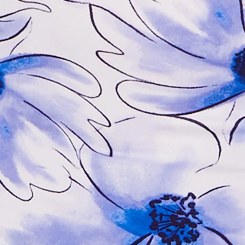 Plus Size Watercolor Floral Print Maxi Tube Dress sold by Rainbow product image thumbnail 4