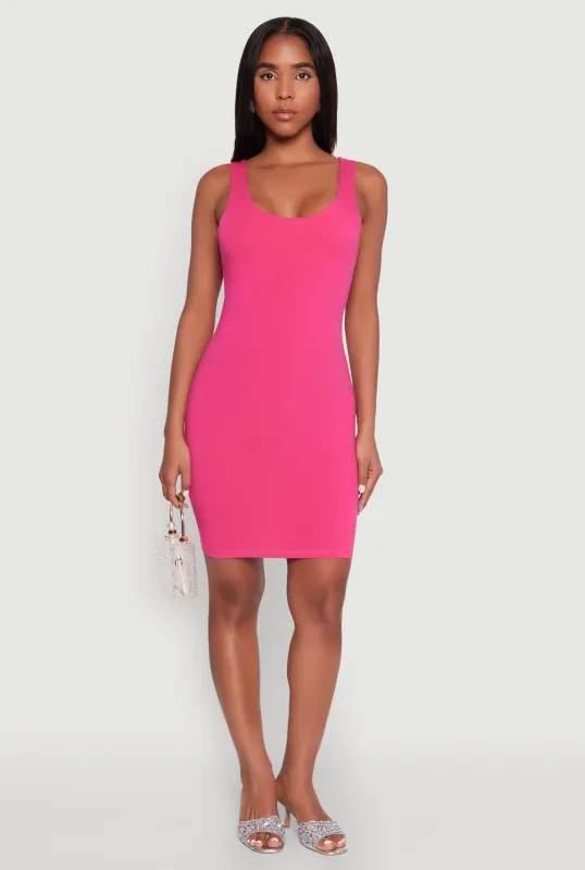Scoop Neck Mini Tank Dress sold by Rainbow