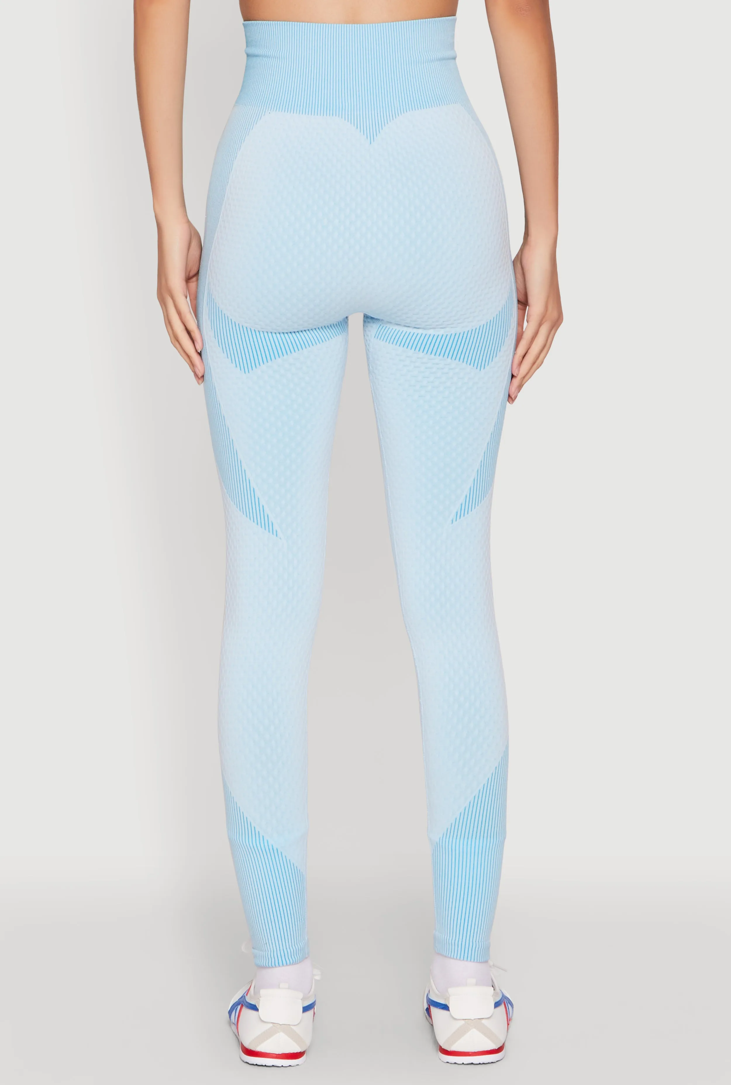 Striped Detail Two Tone Leggings sold by Rainbow product image thumbnail 5