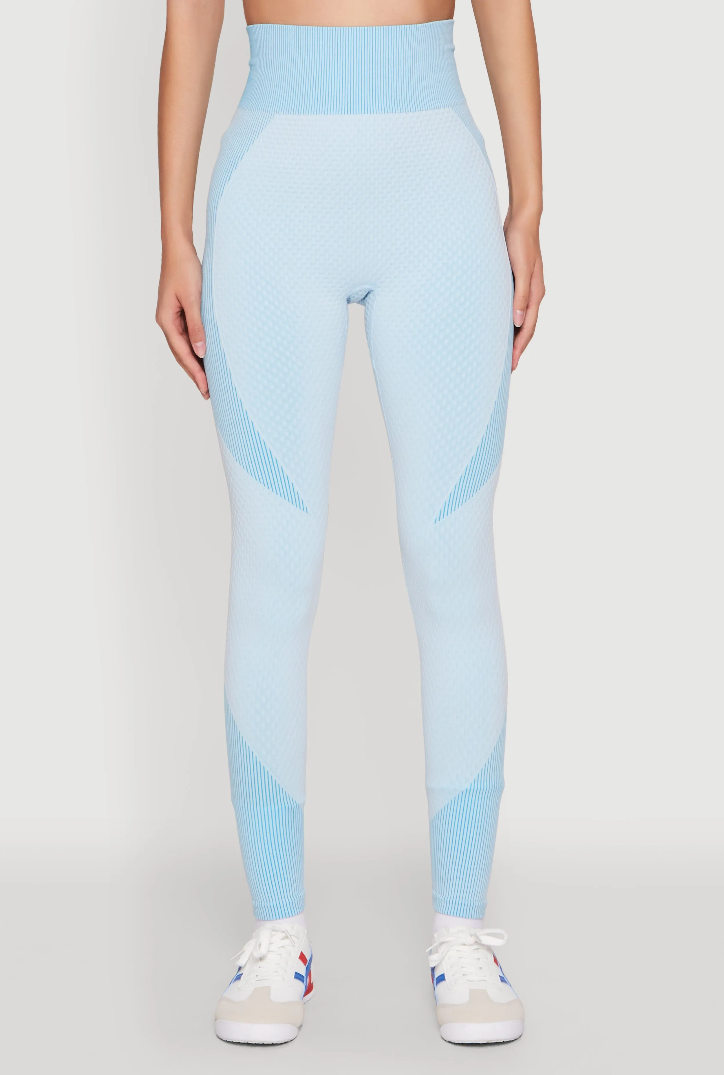 Striped Detail Two Tone Leggings sold by Rainbow product image thumbnail 3