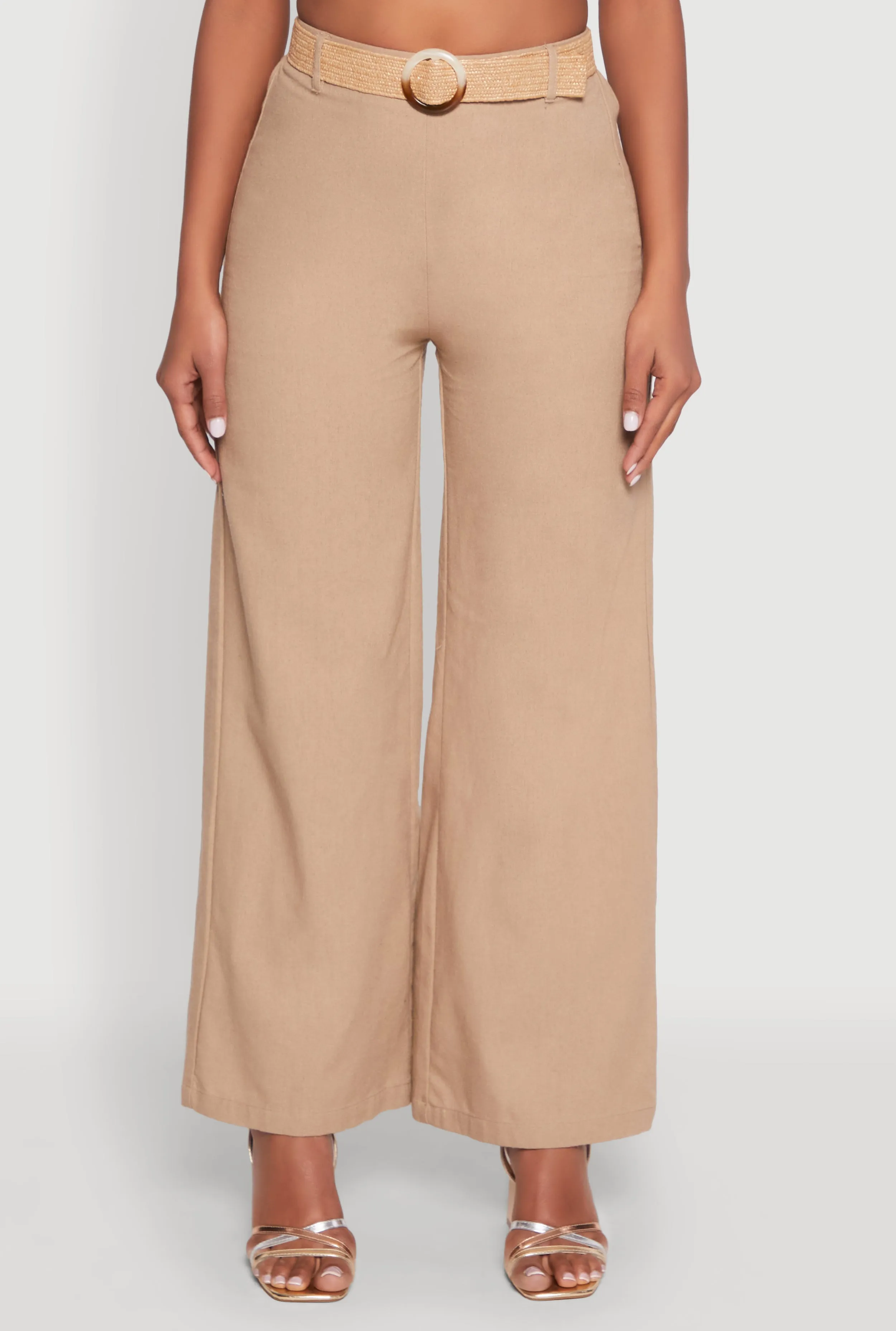 O Ring Belted Wide Leg Pants sold by Rainbow product image thumbnail 3