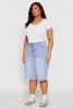 Plus Size WAX High Waisted Bermuda Shorts sold by Rainbow