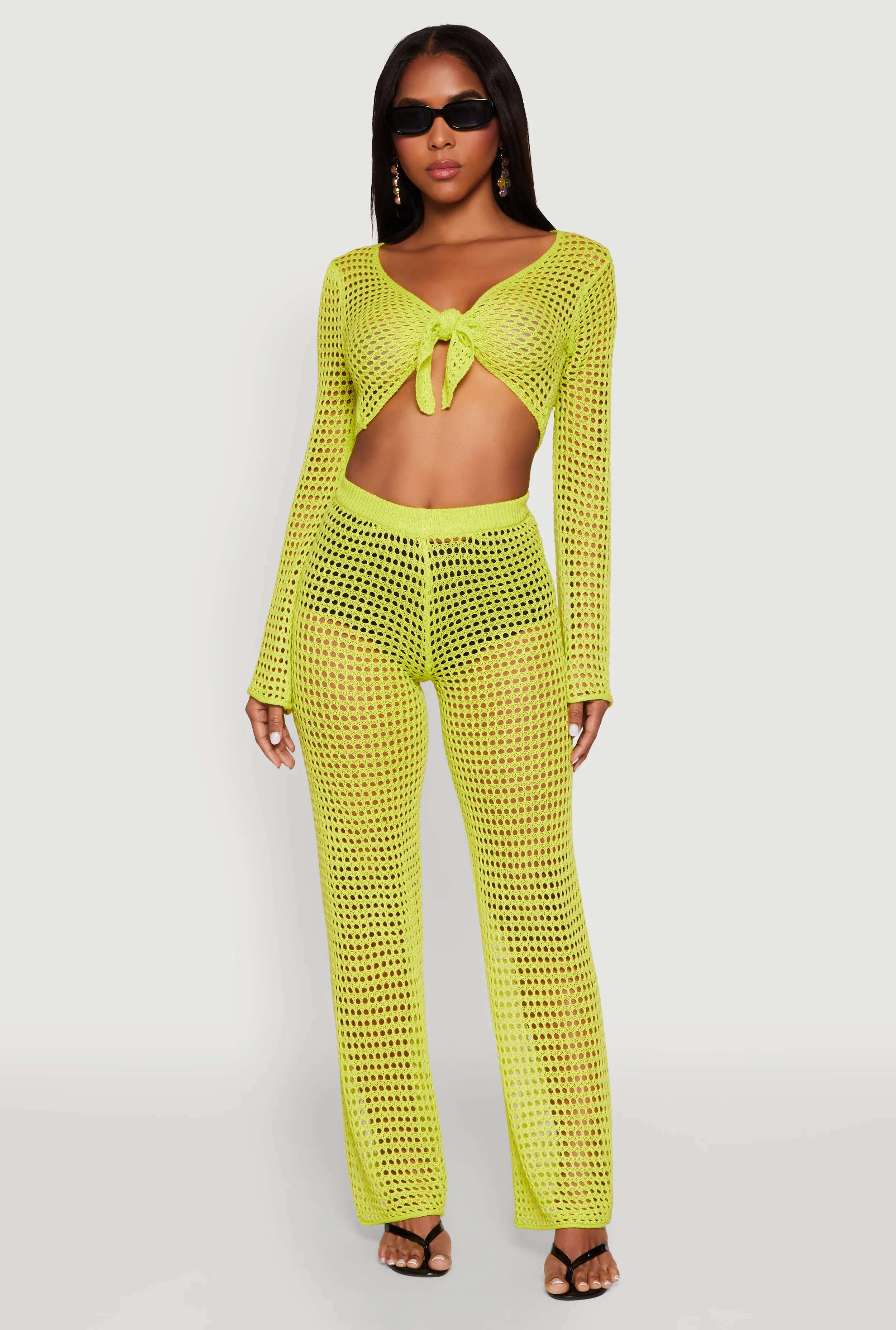 Crochet Straight Leg Pants sold by Rainbow product image thumbnail 2