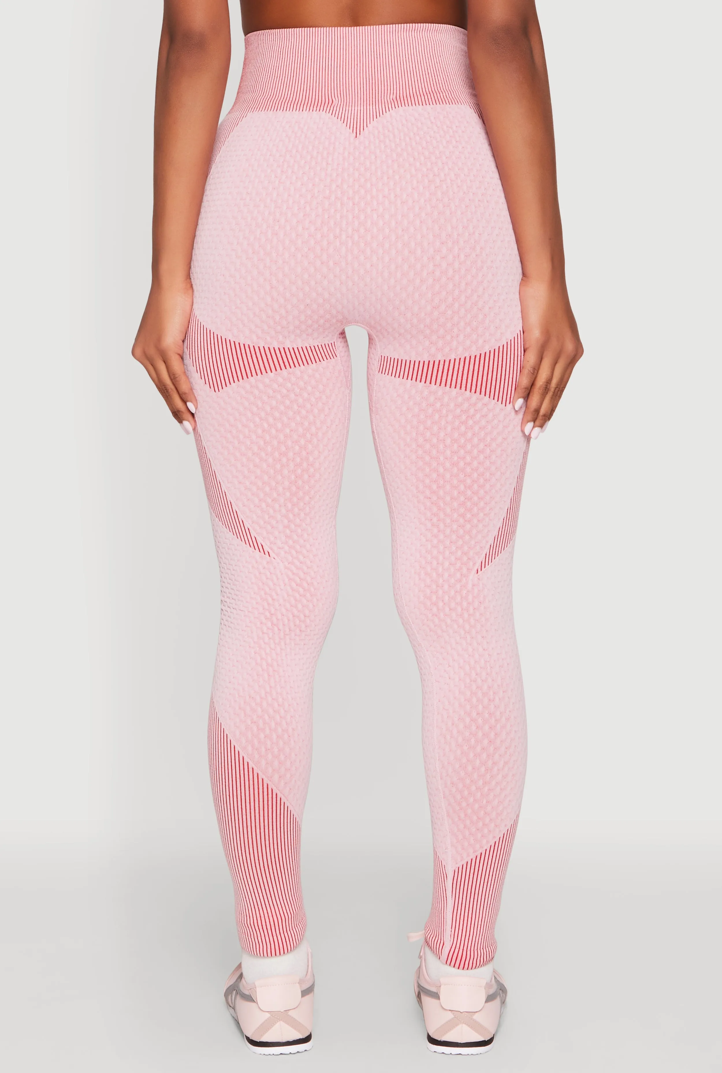 Striped Detail Two Tone Leggings sold by Rainbow product image thumbnail 5