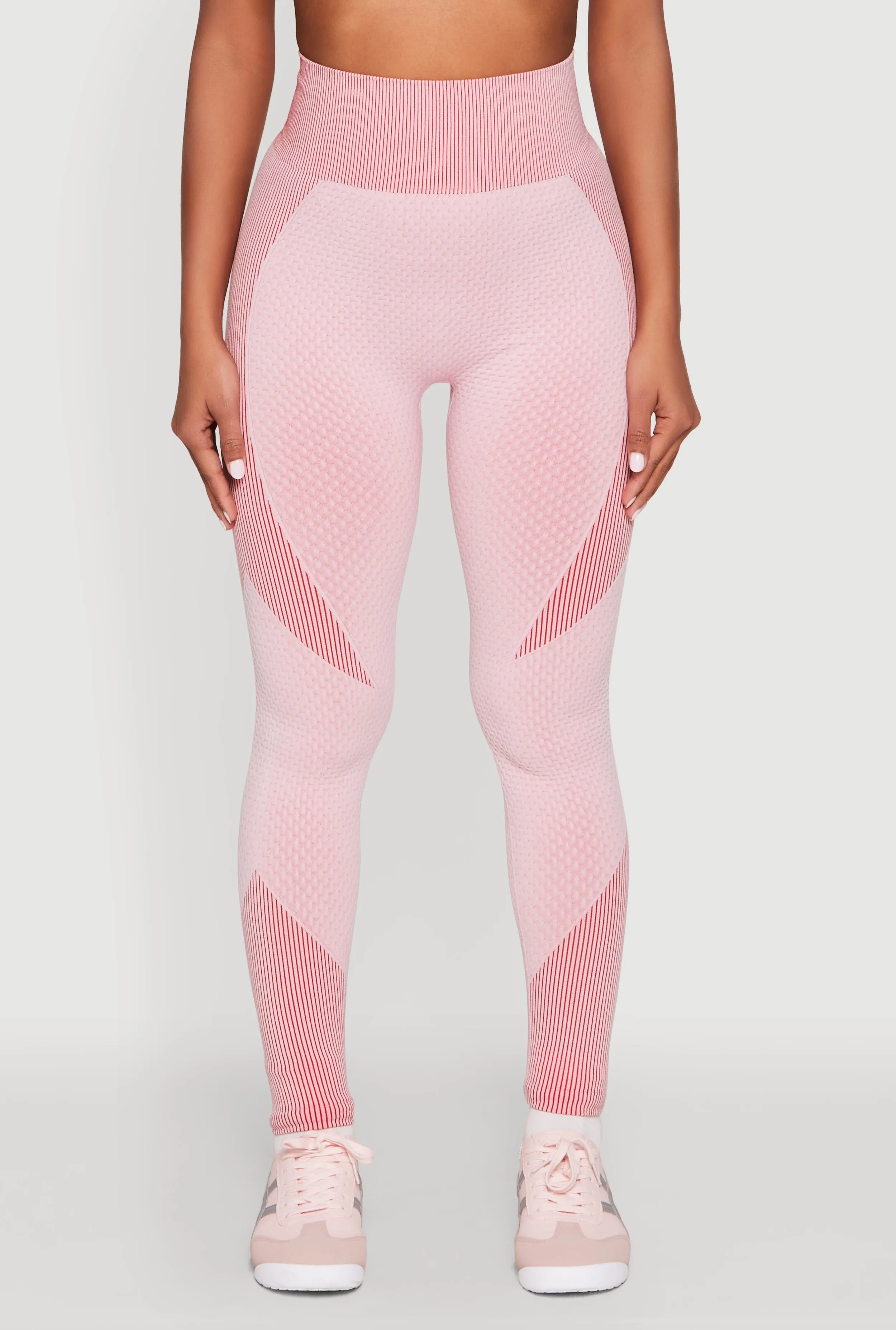 Striped Detail Two Tone Leggings sold by Rainbow product image thumbnail 3