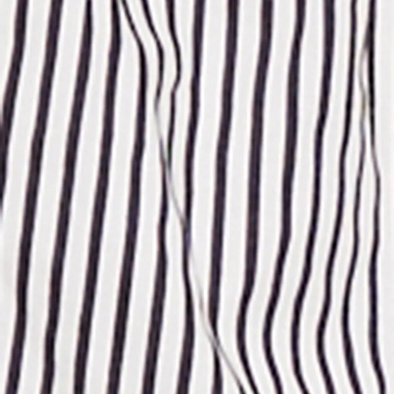 Plus Size Striped Tie Strap Cold Shoulder Blouse sold by Rainbow product image thumbnail 4