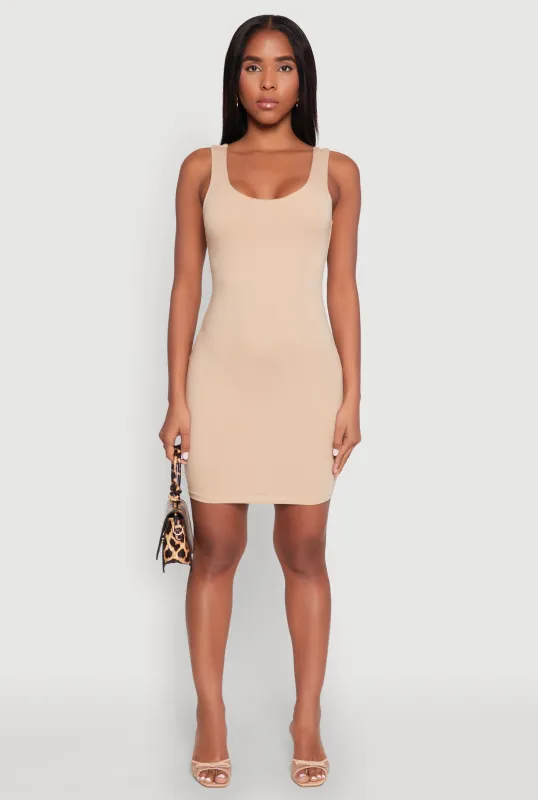 Scoop Neck Mini Tank Dress sold by Rainbow