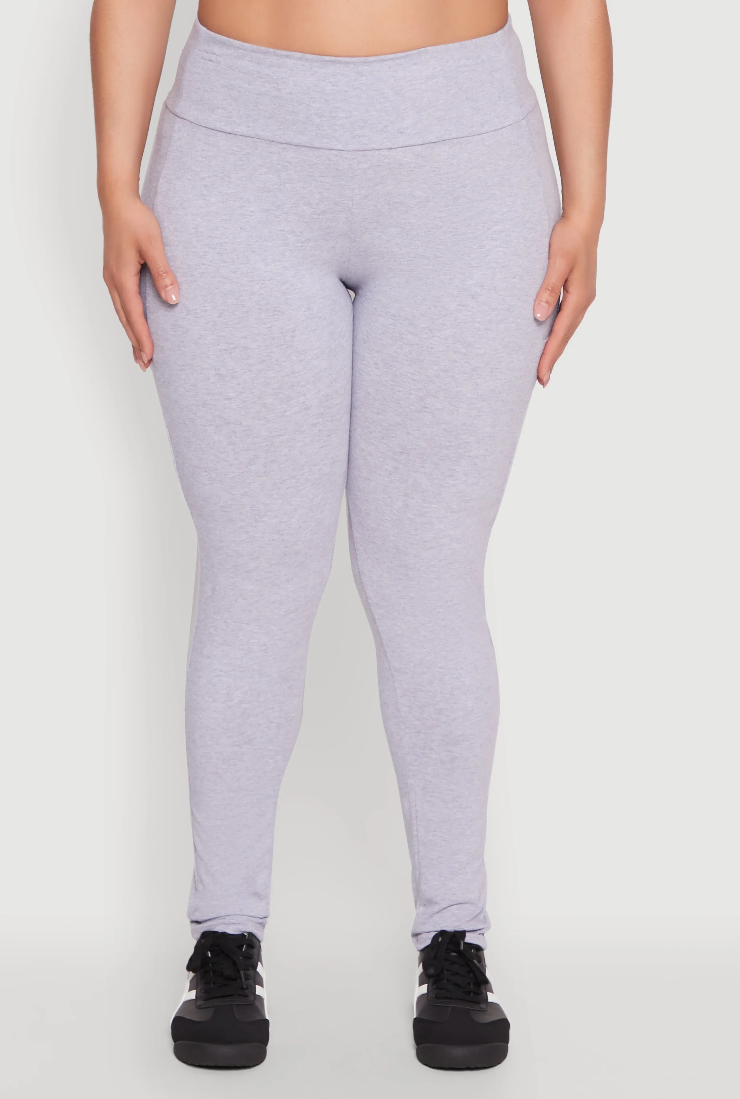 Plus Size Side Pocket High Waisted Leggings sold by Rainbow product image thumbnail 5