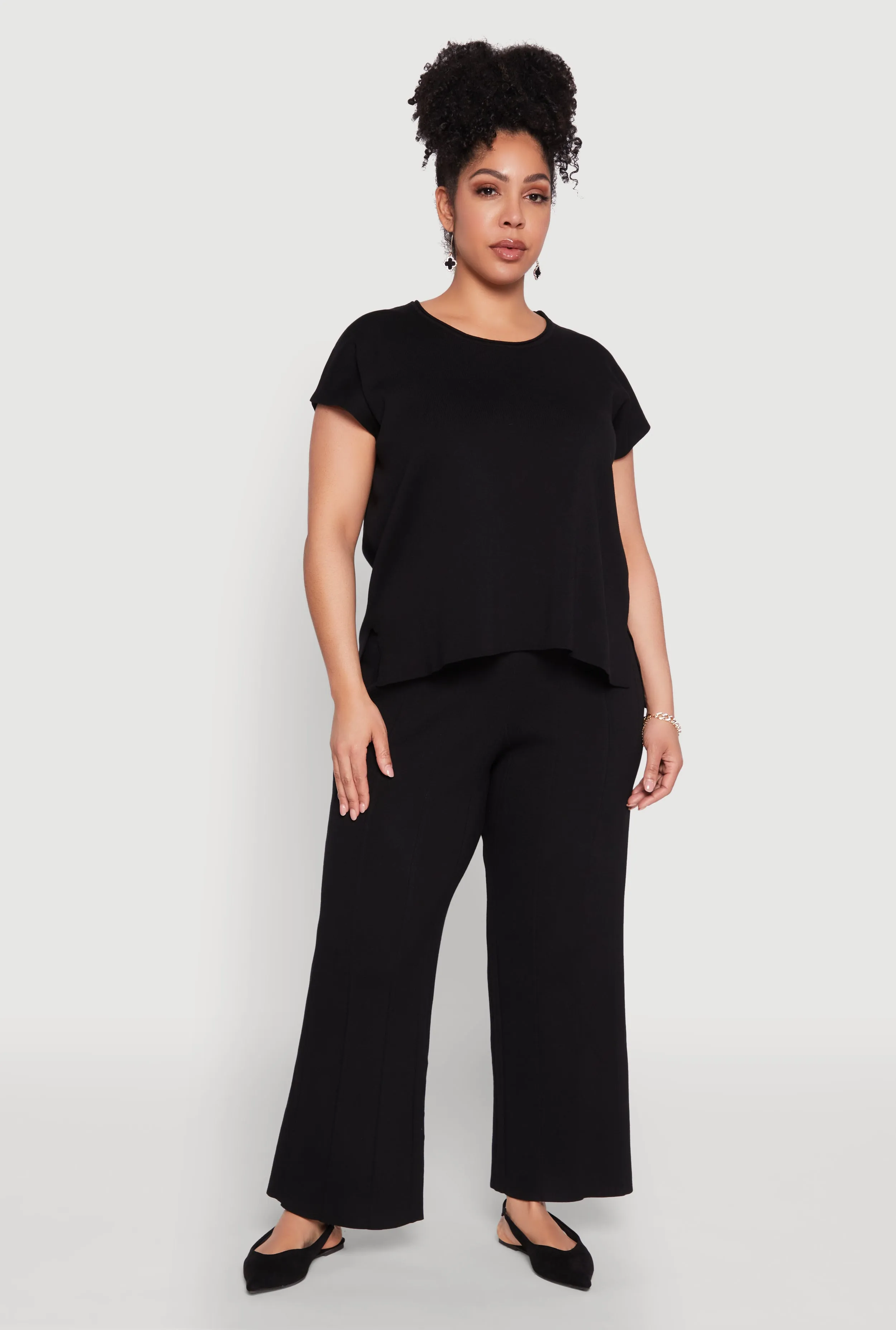 Plus Size Daisy Knitted Crew Neck Top sold by Rainbow product image thumbnail 2