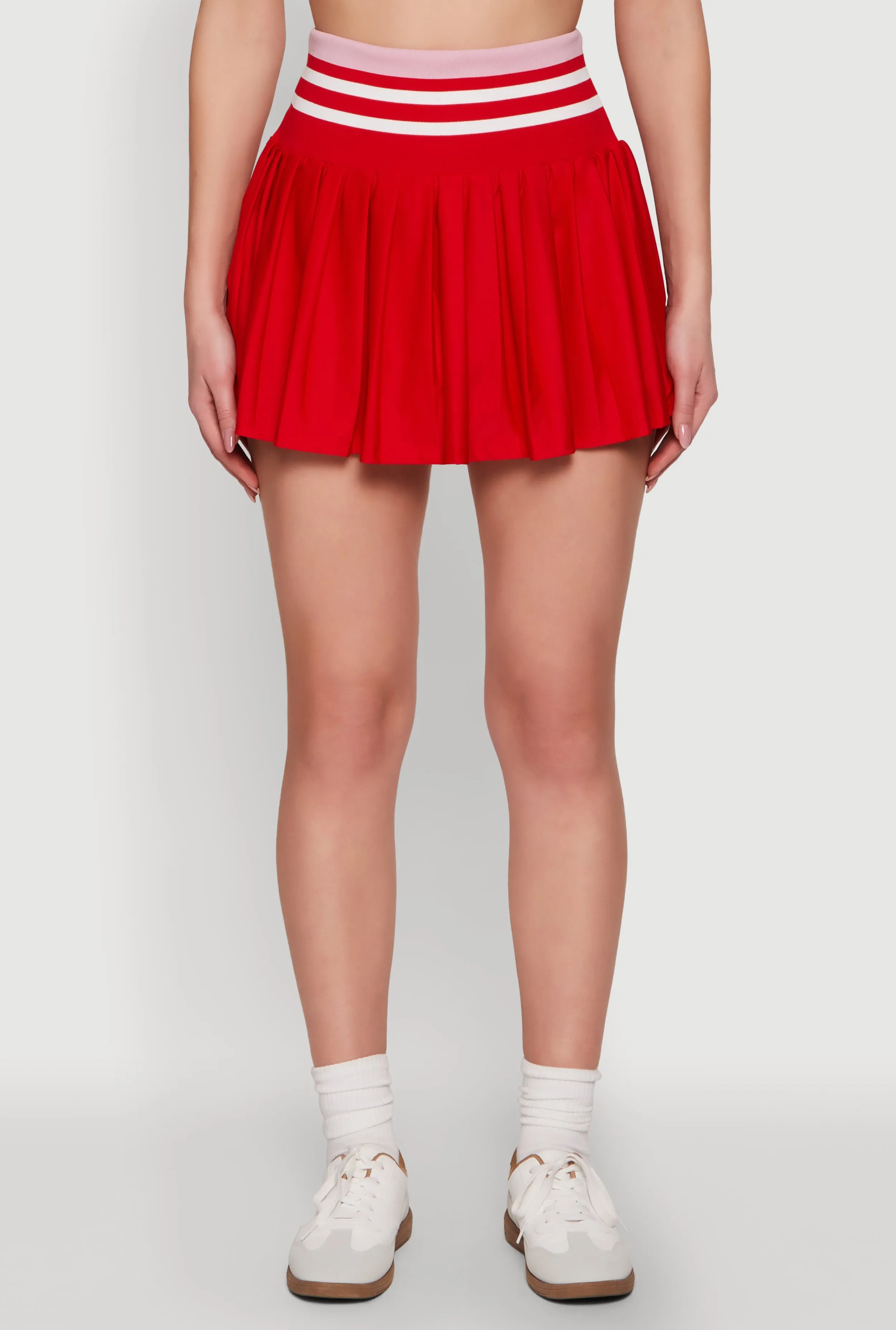 Varsity Striped Waistband Tennis Skirt sold by Rainbow product image thumbnail 3