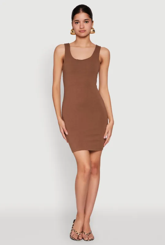 Scoop Neck Mini Tank Dress sold by Rainbow