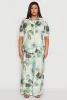 Plus Size Water Color Graphic Palazzo Pants sold by Rainbow