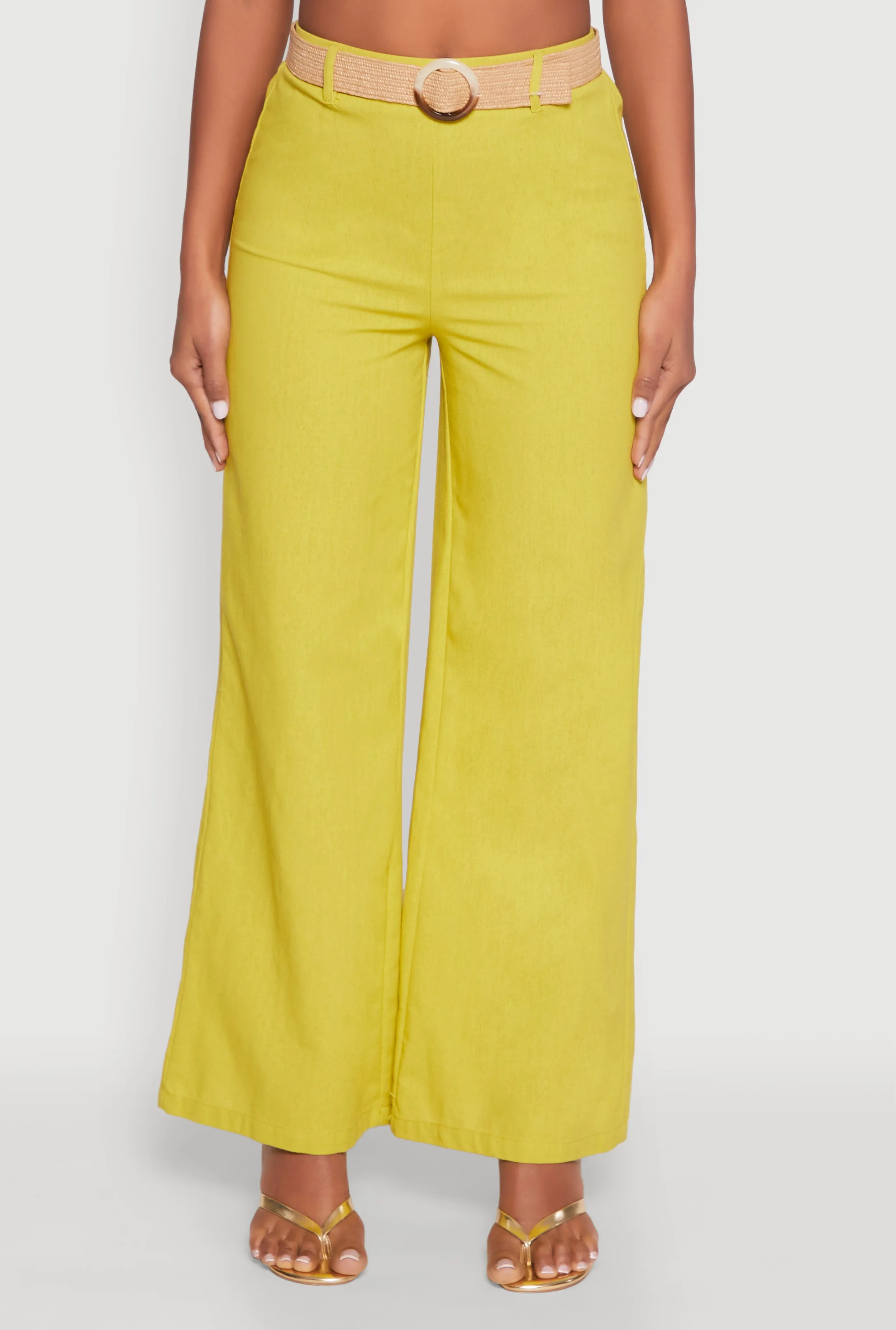 O Ring Belted Wide Leg Pants sold by Rainbow product image thumbnail 3