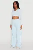 Mineral Wash Varsity Stripe Crop Top sold by Rainbow