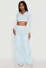 Mineral Wash Varsity Stripe Crop Top sold by Rainbow