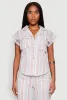 Striped Cap Sleeve Shirt sold by Rainbow