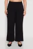 Plus Size Daisy Knitted Pintuck Wide Leg Pants sold by Rainbow