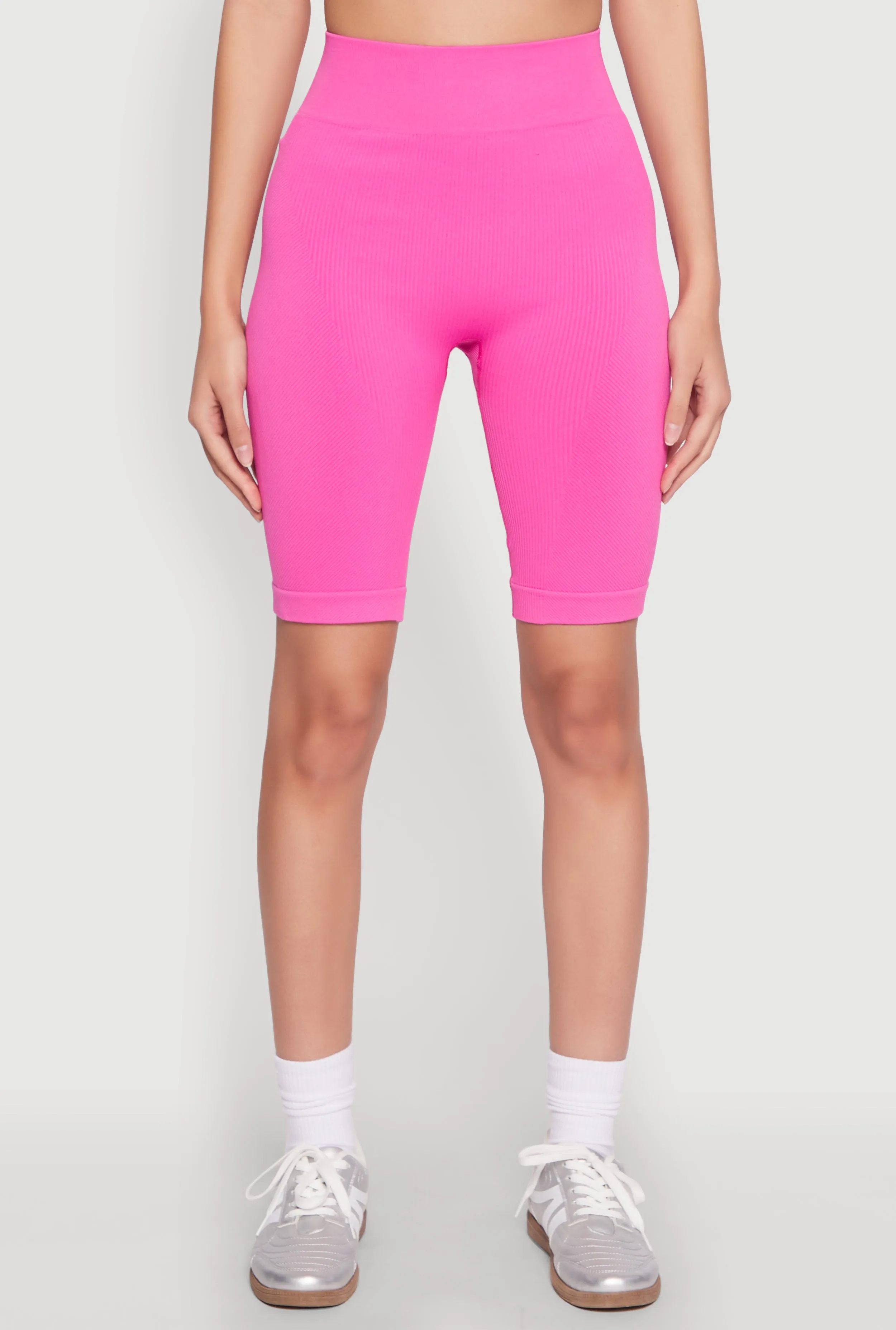 Seamless High Waist Bike Shorts sold by Rainbow product image thumbnail 3