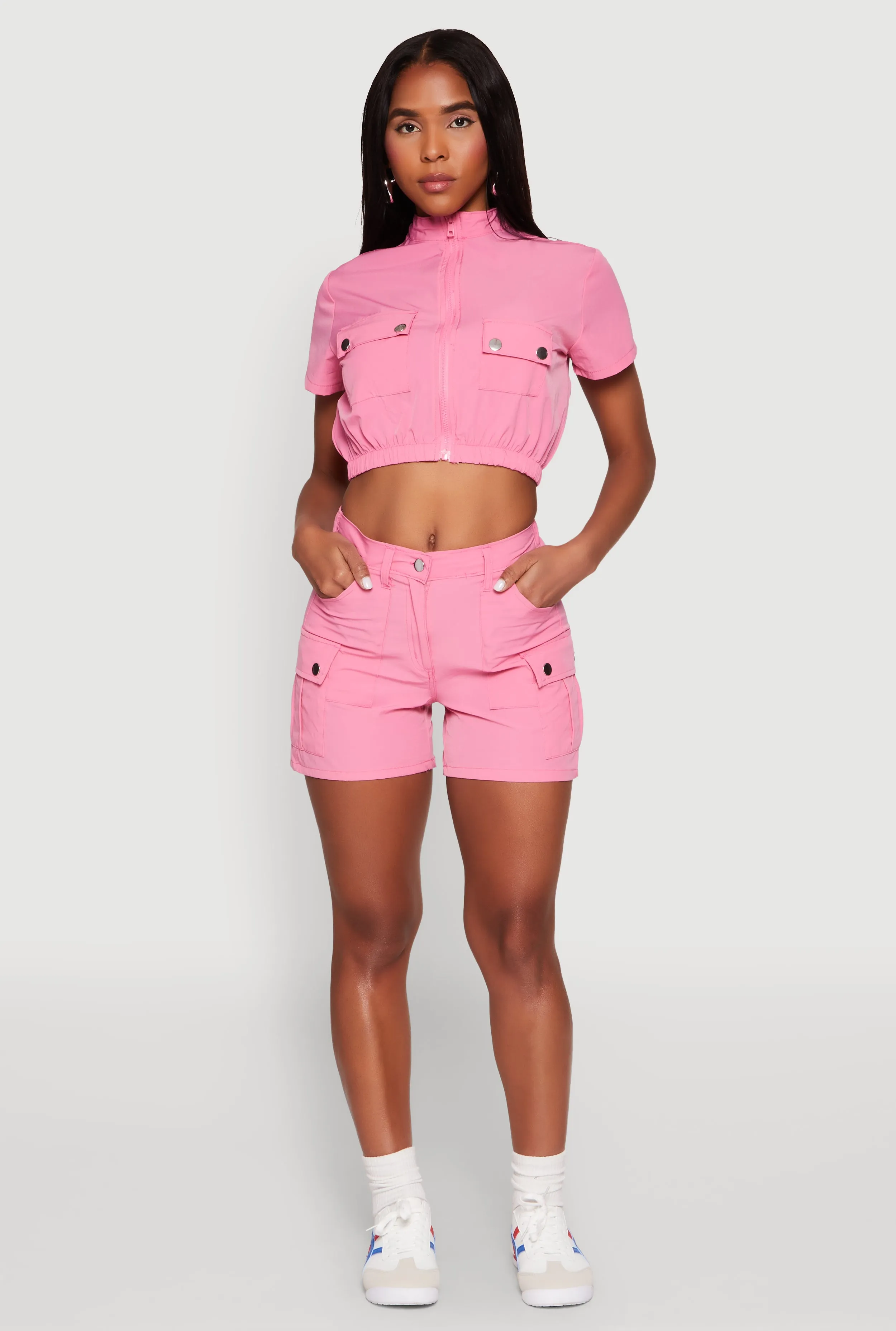 High Waisted Cargo Shorts sold by Rainbow product image thumbnail 2