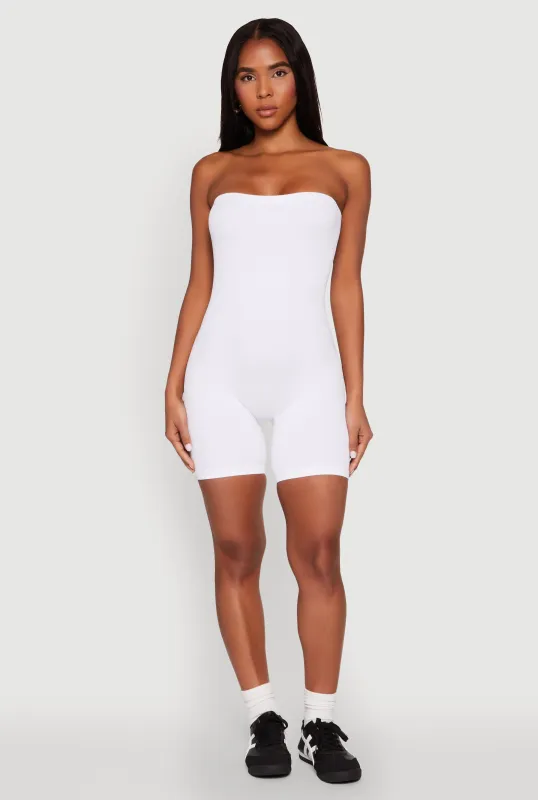 Strapless Biker Romper sold by Rainbow