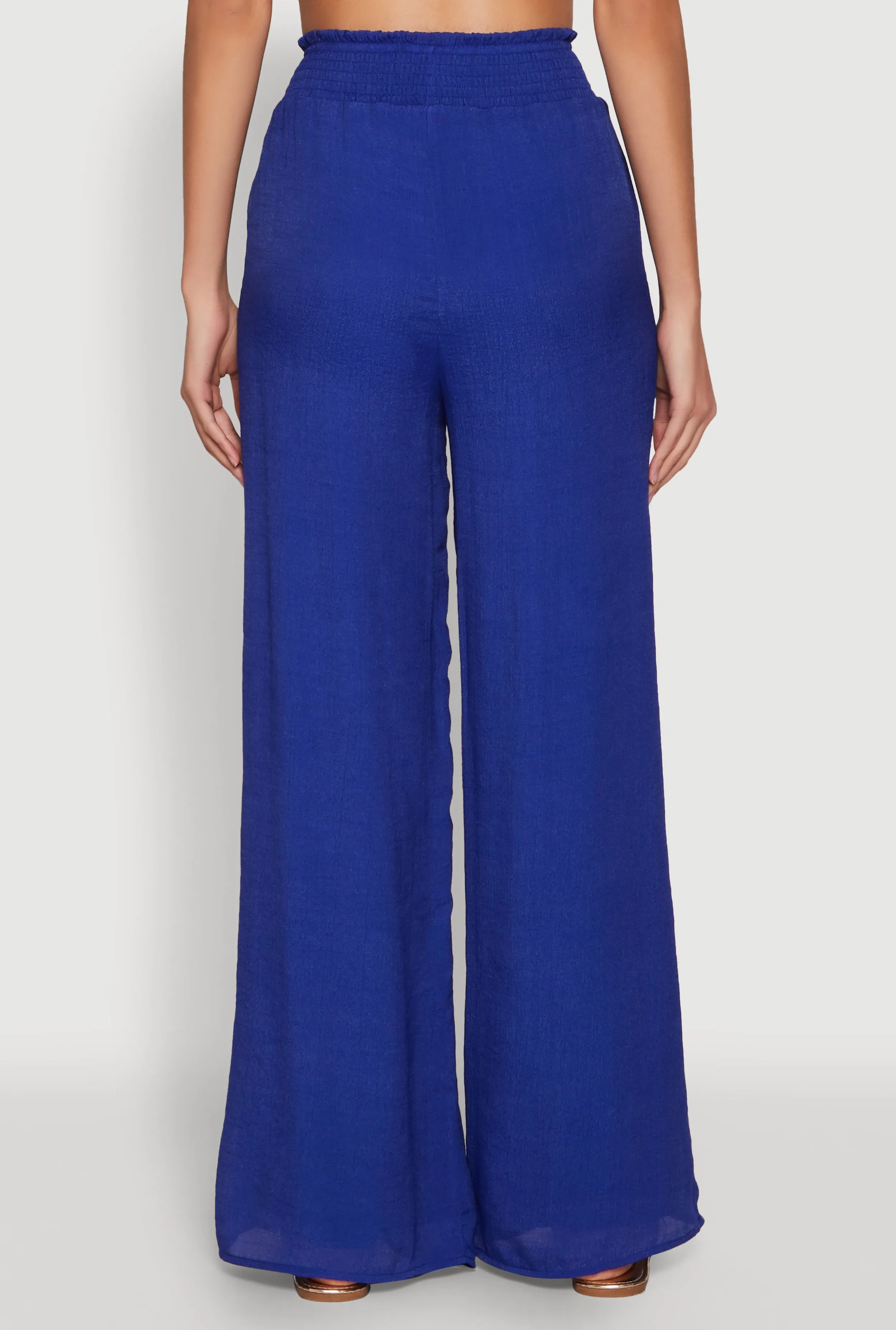 Smocked High Waisted Palazzo Pants sold by Rainbow product image thumbnail 5