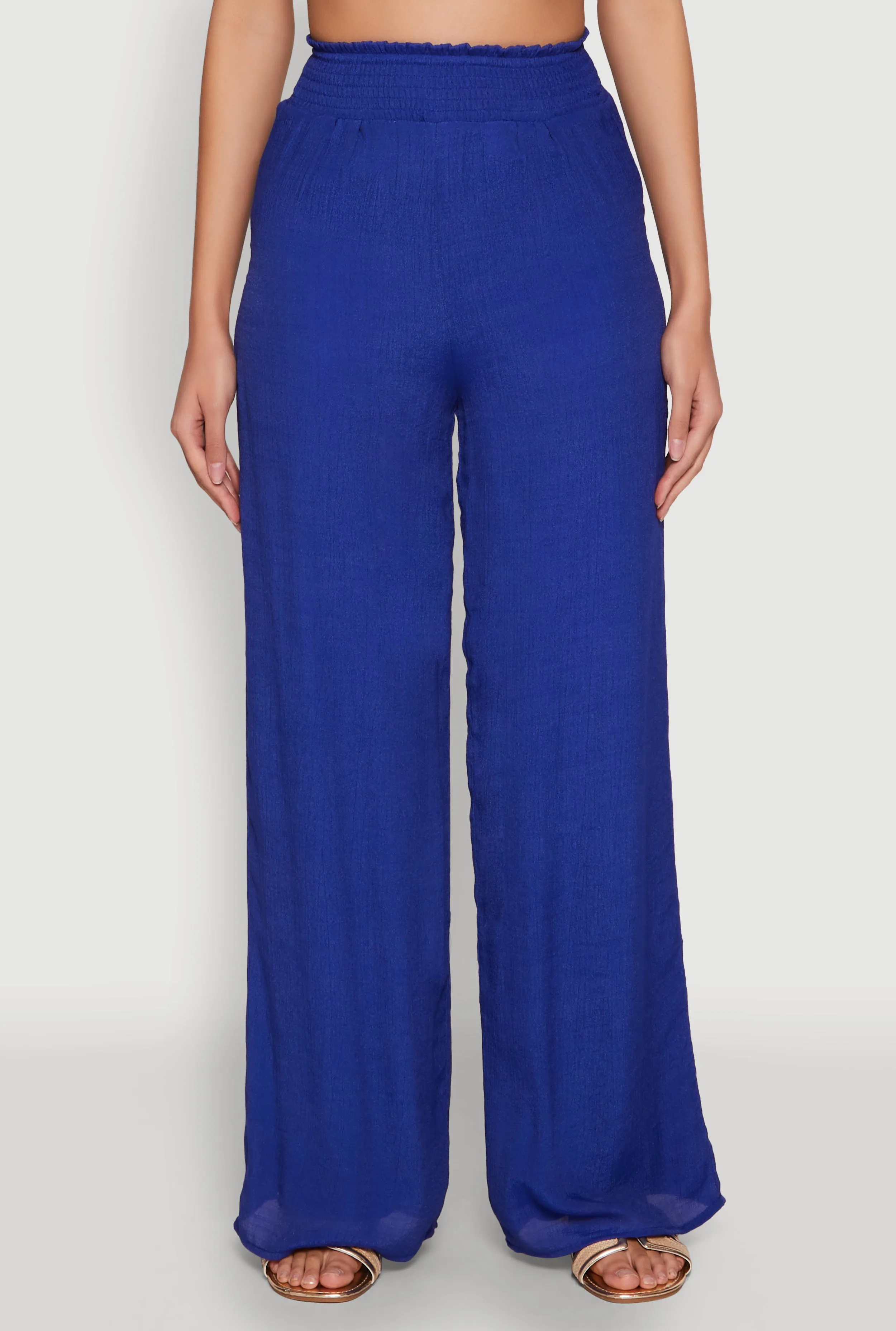Smocked High Waisted Palazzo Pants sold by Rainbow product image thumbnail 3