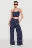 High Waisted Polka Dot Palazzo Pants sold by Rainbow