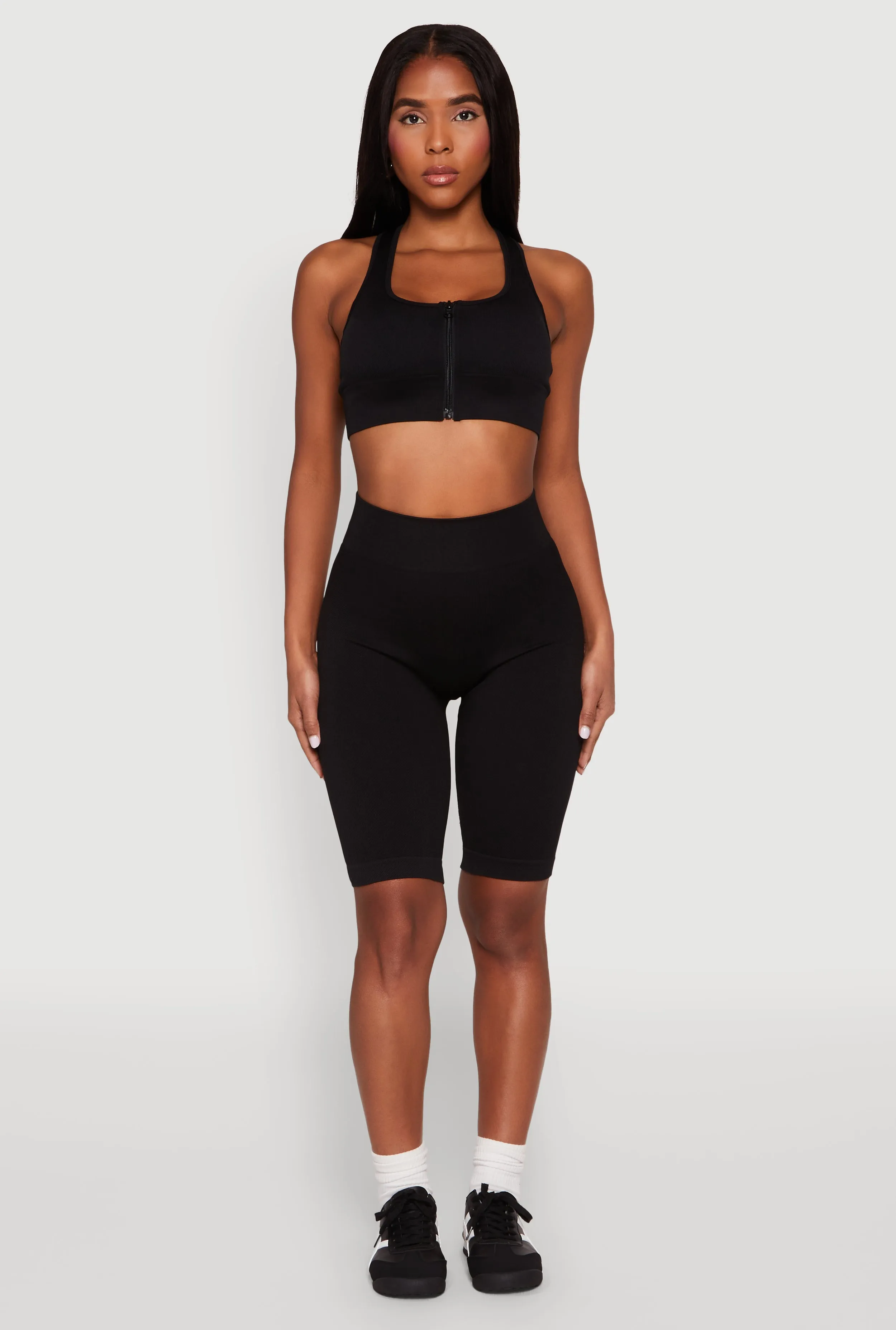 Seamless Zip Front Sports Bra sold by Rainbow product image thumbnail 3